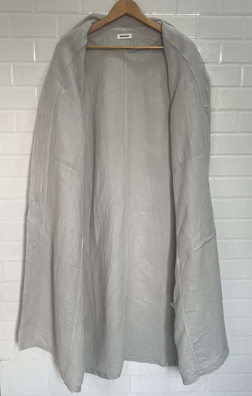 Issey Miyake Plantation by Issey Miyaki Paper Blend Long Coat Size M / US 6-8 / IT 42-44 - 8 Thumbnail