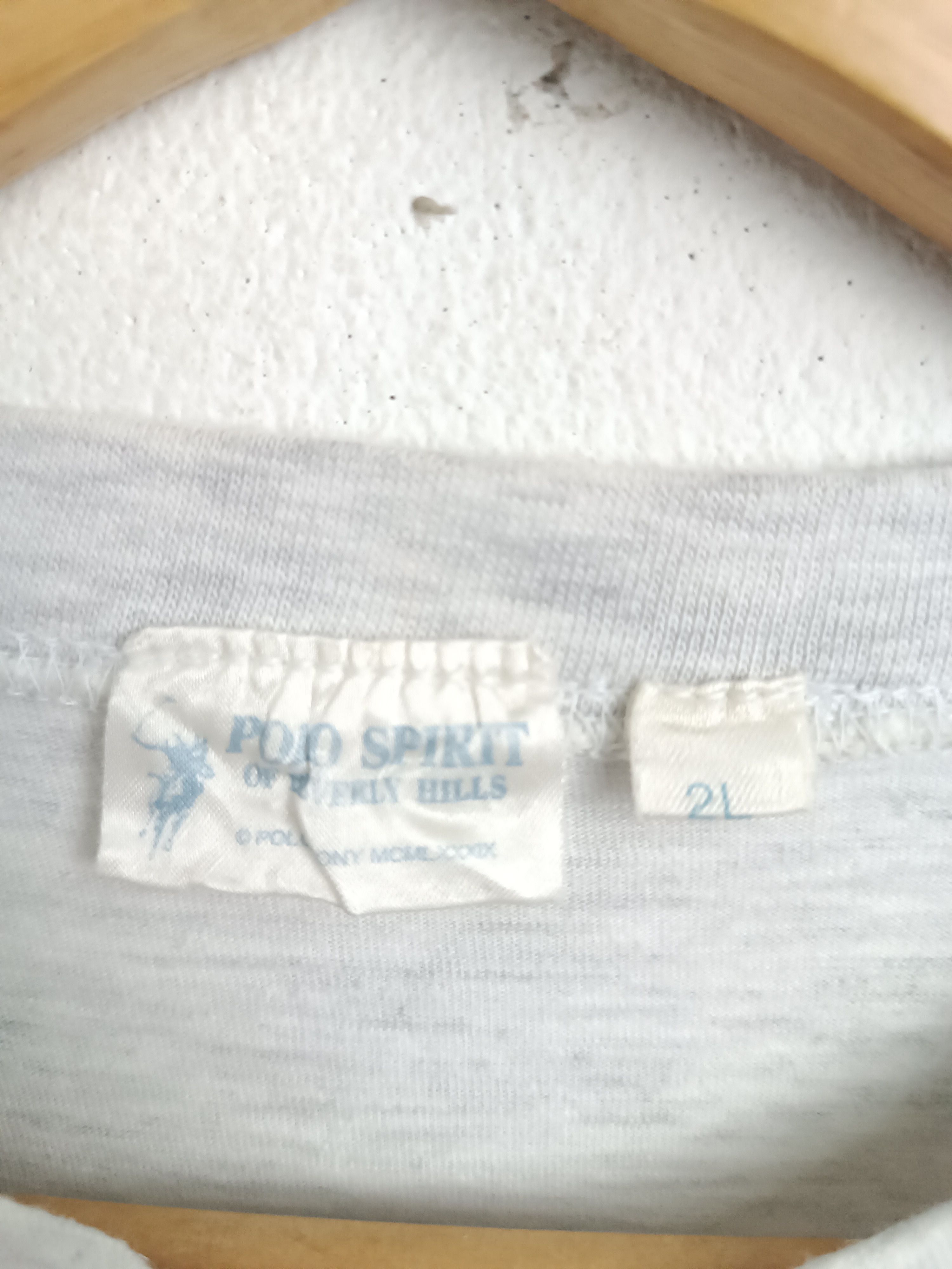 Vintage VINTAGE 90'S POLO SPIRIT CLASSIC LOGO SINGLE STITCH RARE TEE Size US M / EU 48-50 / 2 - 7 Thumbnail