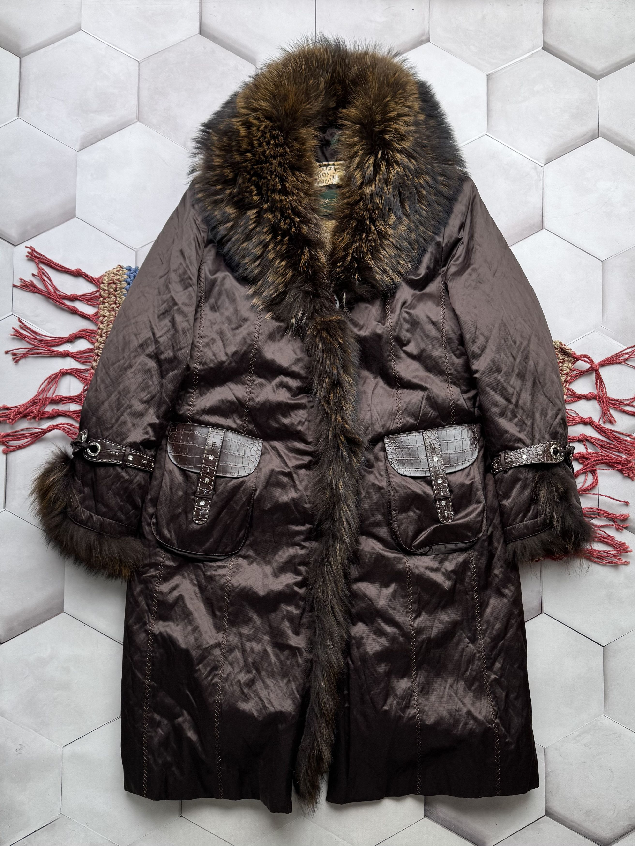 Vintage Vintage Coat With Real Fur Details (E4) Size L / US 10 / IT 46 - 1 Thumbnail