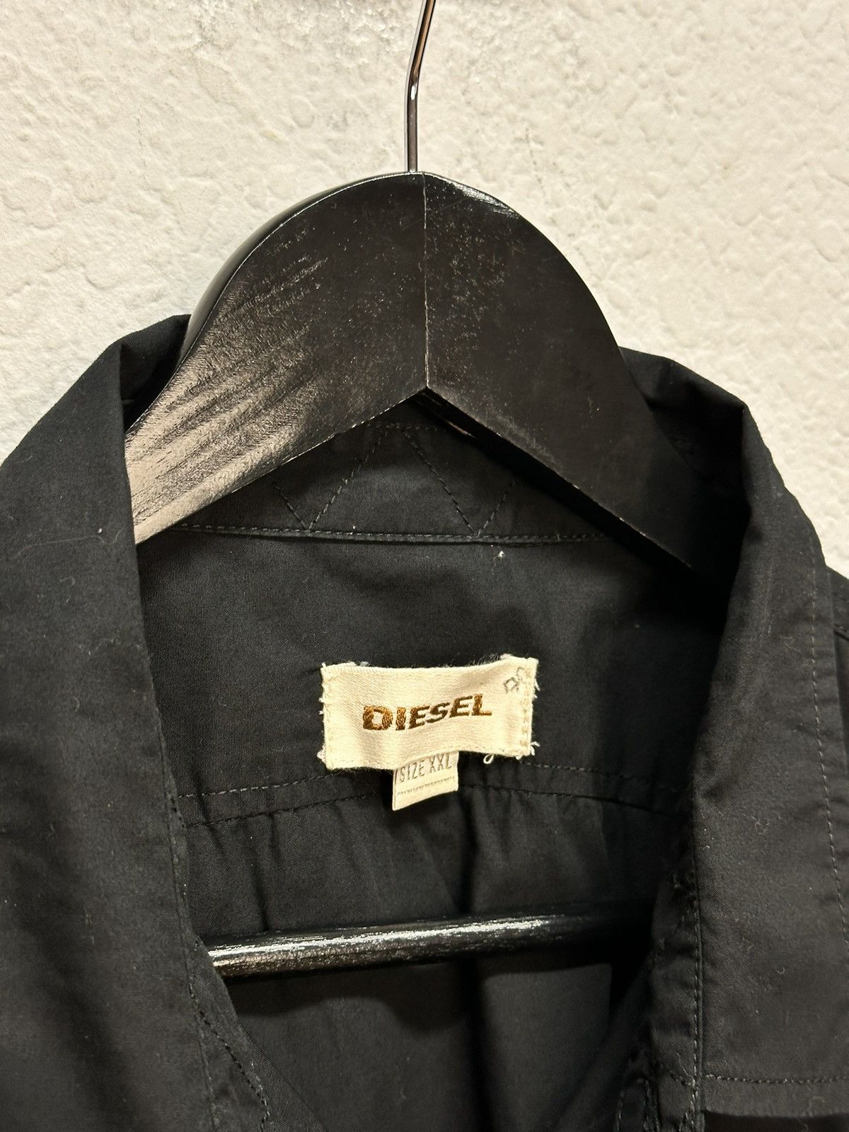 Diesel Vintage Metal Diesel Shirt Black Faded Junya Watanabe Y2K Size US L / EU 52-54 / 3 - 9 Thumbnail