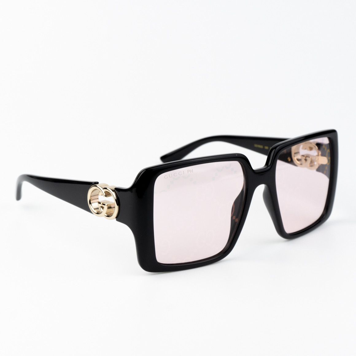 Gucci NEW Gucci GG1692S 006 Mirror Logo Women Square Sunglasses Size ONE SIZE - 5 Thumbnail