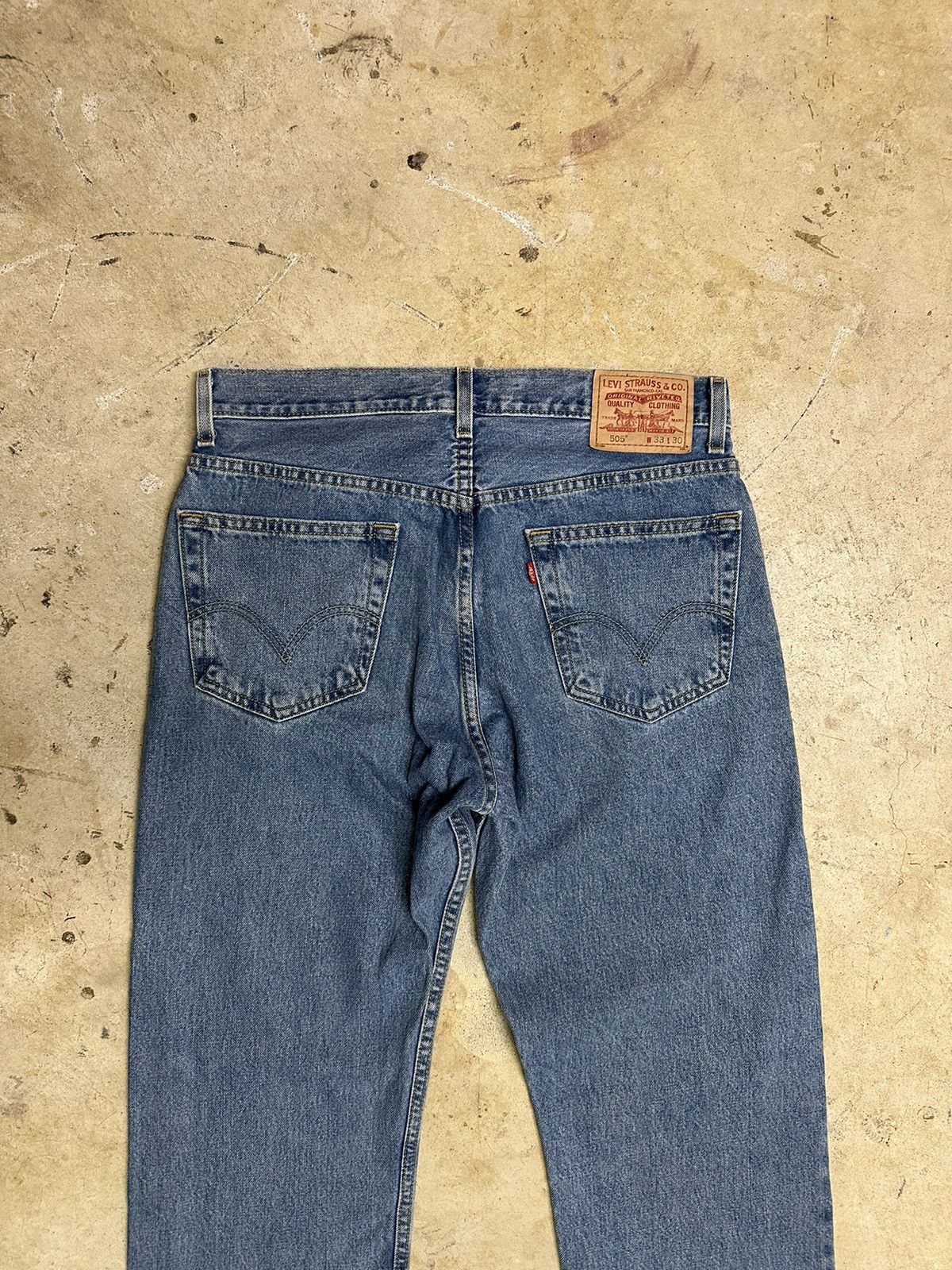 Levi's Vintage Men’s Blue Jeans Pants Levi’s 505 Size US 33 - 3 Thumbnail