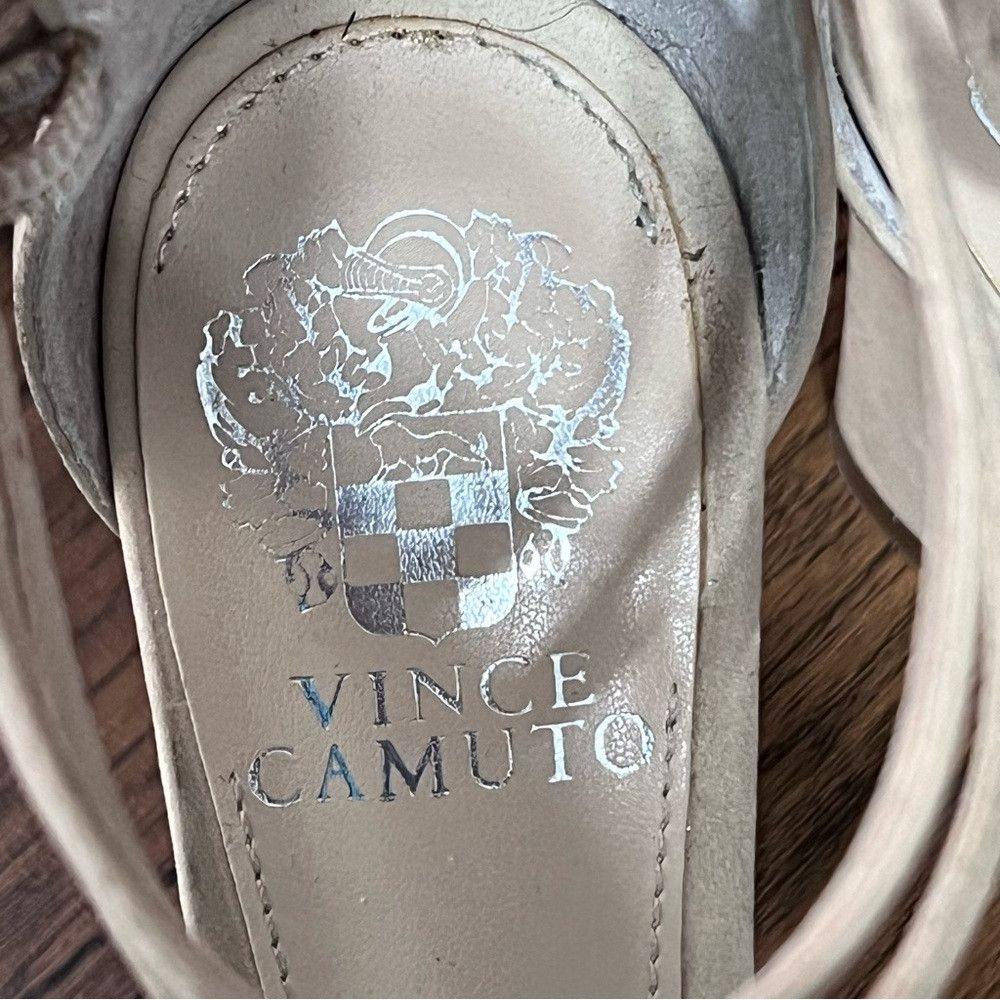 Vince Camuto Vince Camuto Ketrinda Block Heels Women’s Size 8.5 Beige/Ta Size US 8.5 / IT 38.5 - 9 Thumbnail