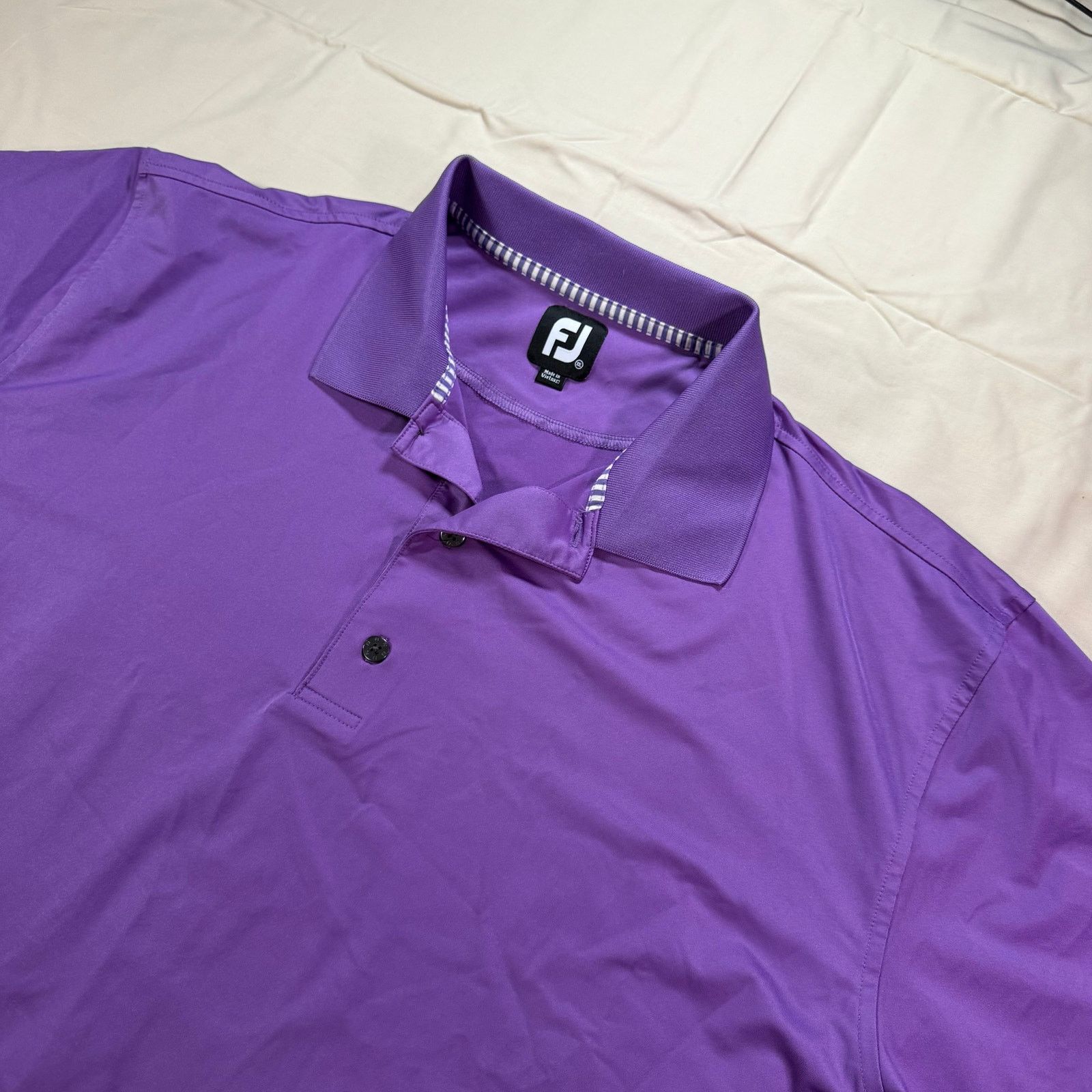 Footjoy Footjoy Golf Polo Shirt Men 2XL Purple Summer Comfort Talon Size US XXL / EU 58 / 5 - 1 Thumbnail