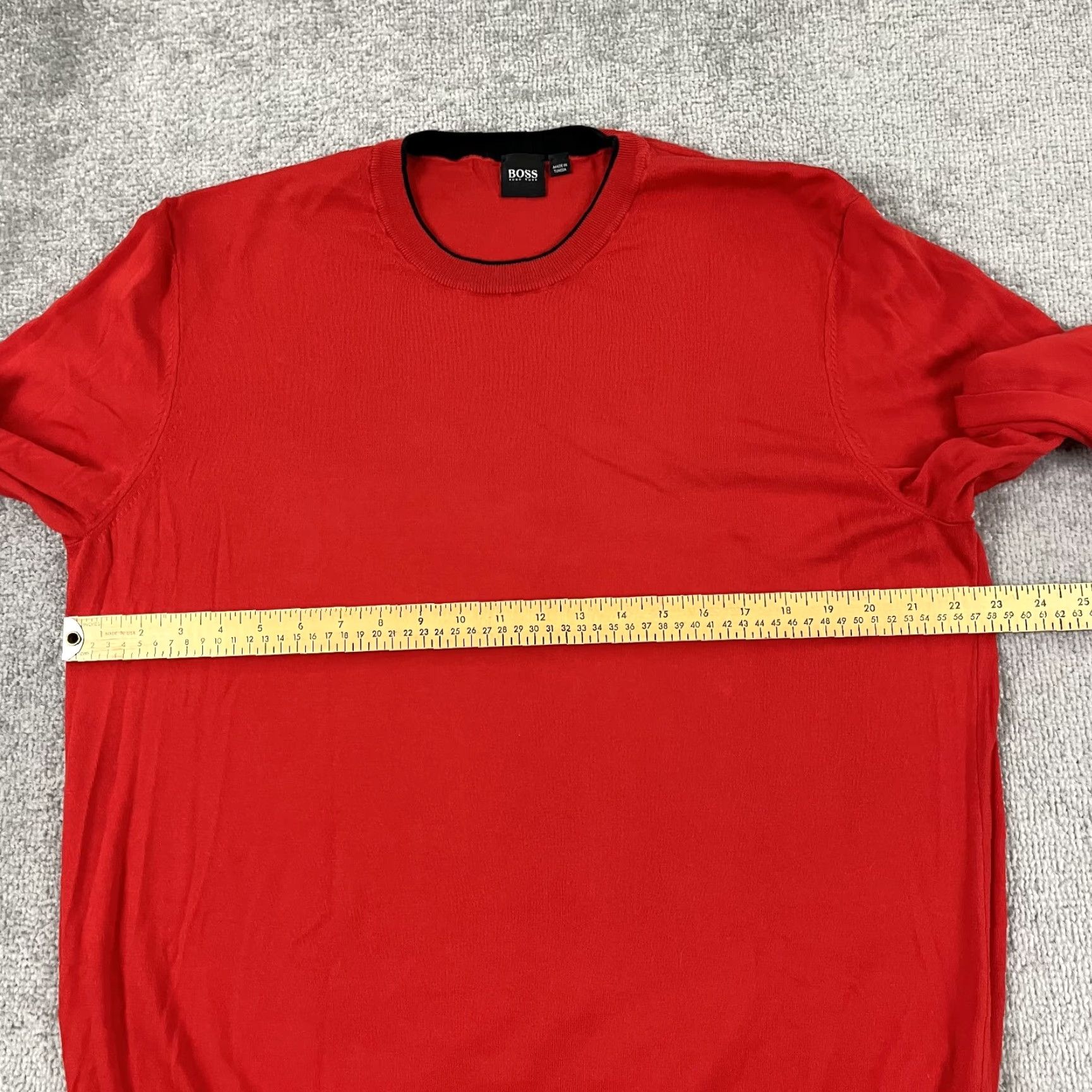 Hugo Boss Hugo Boss Sweater Mens 2XL XXL Red Knit Cotton Crewneck Pullover Preppy Casual Size US XXL / EU 58 / 5 - 6 Thumbnail