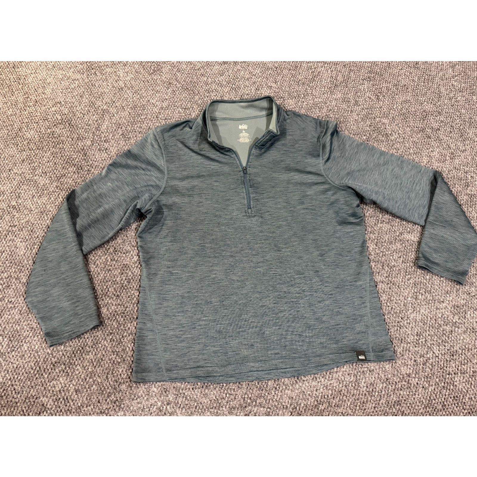 Vintage REI Pullover Shirt Mens L Green Long Sleeve Fleece Logo Quarter Zip Outdoor Activewear Regular Image: N/A Size US L / EU 52-54 / 3 - 2 Thumbnail