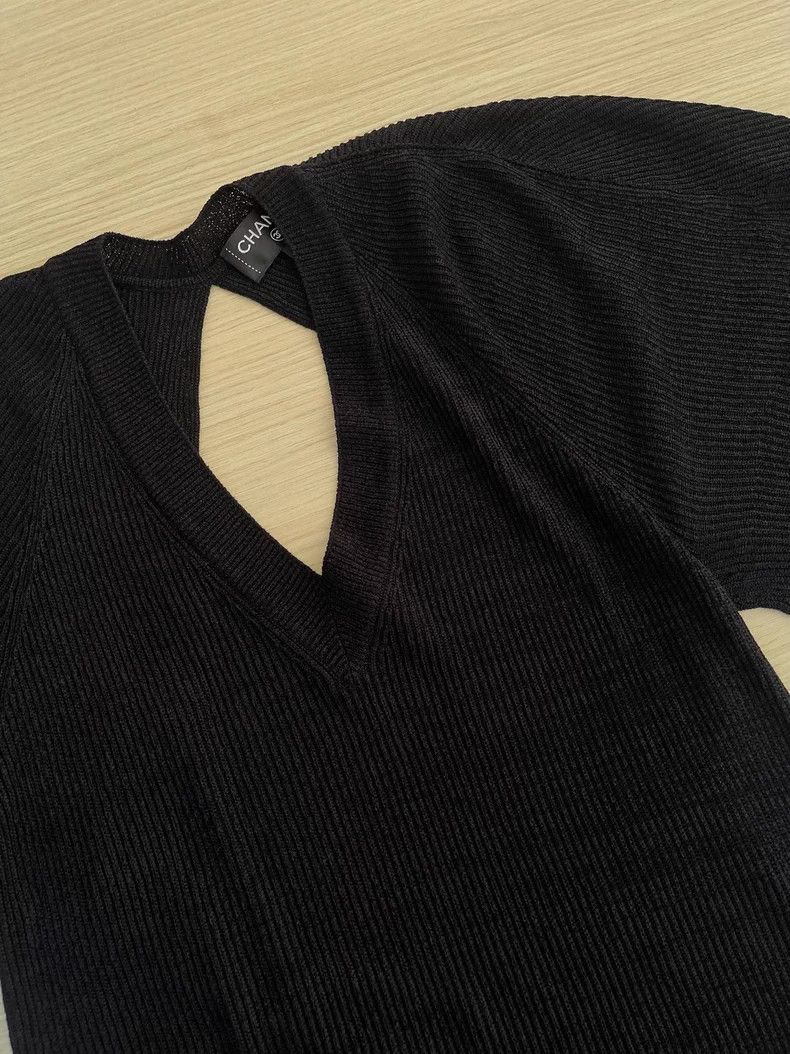 Chanel Chanel Black medium-length dress Size XS / US 0-2 / IT 36-38 - 4 Thumbnail