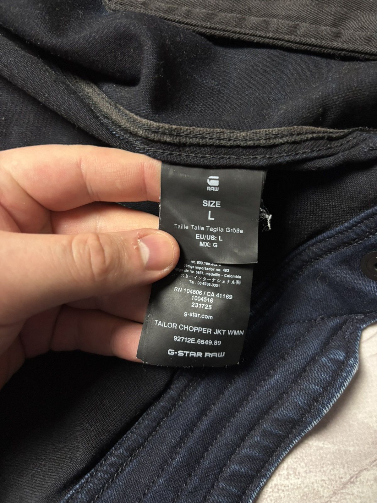 G-Star G-Star RAW Tailor Chopper Denim Jacket Biker Faded Womens L Size L / US 10 / IT 46 - 16 Thumbnail