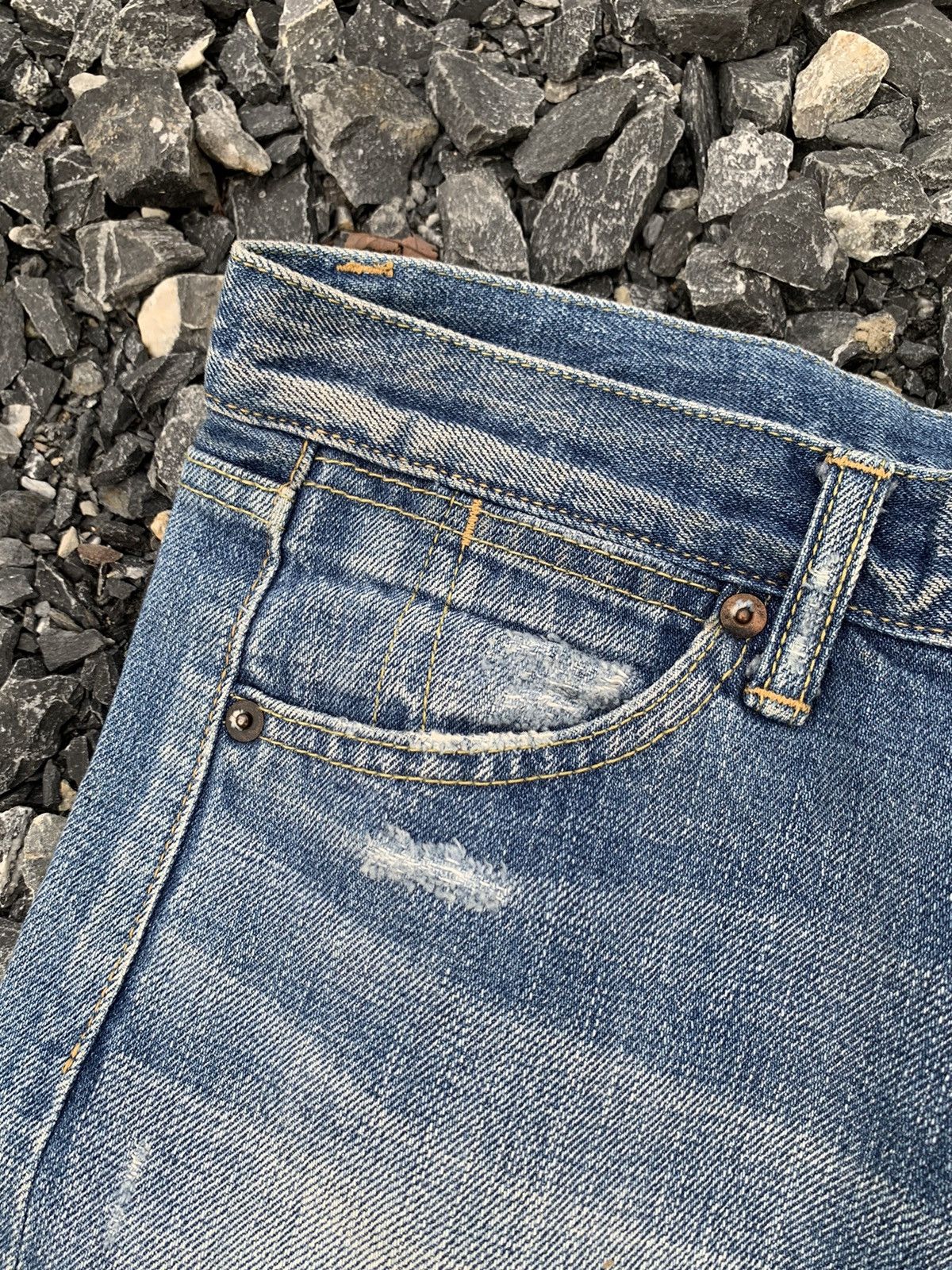 Other JAPANESE BRAND MACPHEE SELVEDGE BUTTON FLY DISTRESSED DENIM Size US 31 - 11 Thumbnail