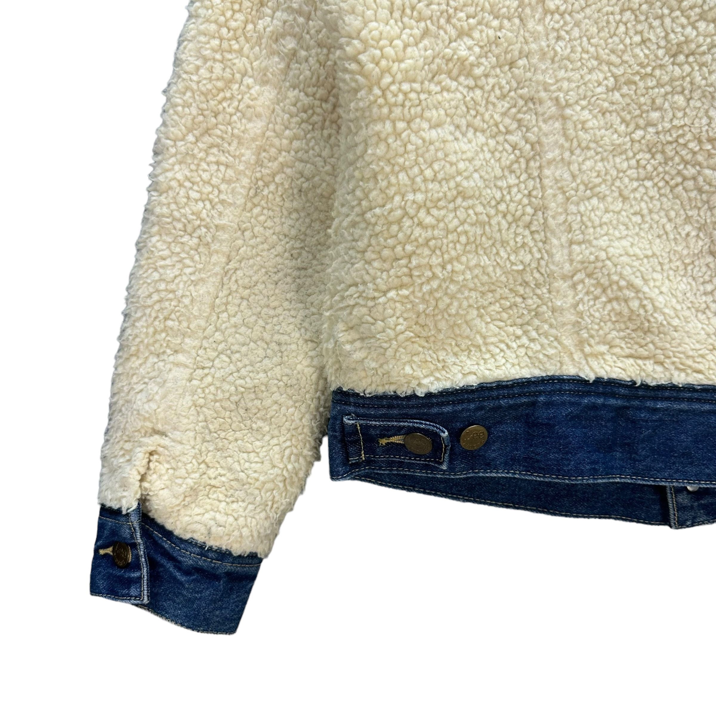 Lee Lee X E Hyphen World Gallery Sherpa Denim Jacket #A27-0628 Size M / US 6-8 / IT 42-44 - 11 Thumbnail