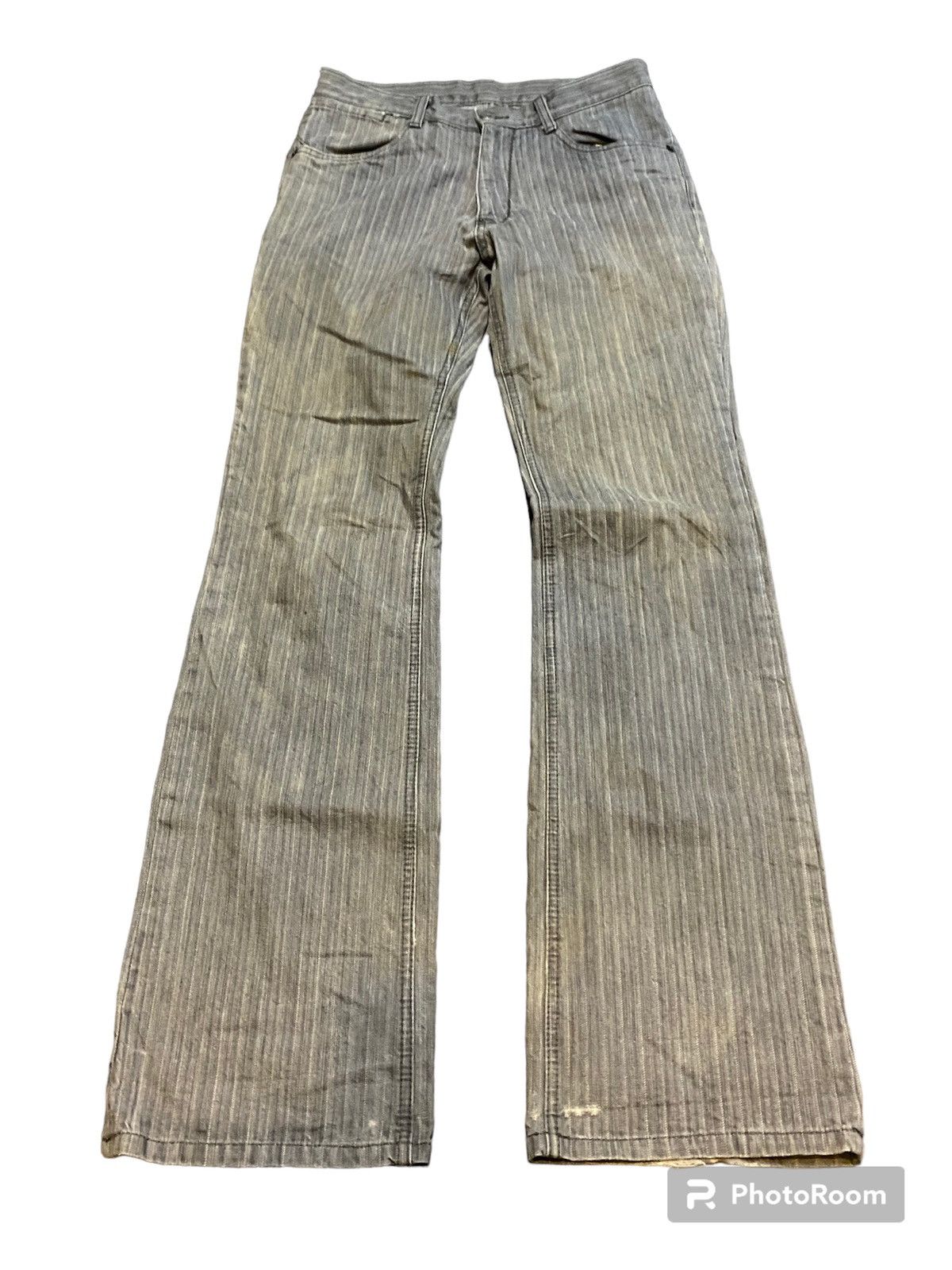 image of Hysteric Glamour x Tornado Mart Japan Flare Jeans 291295 Homme Boot Cut in Grey, Men's (Size 30)