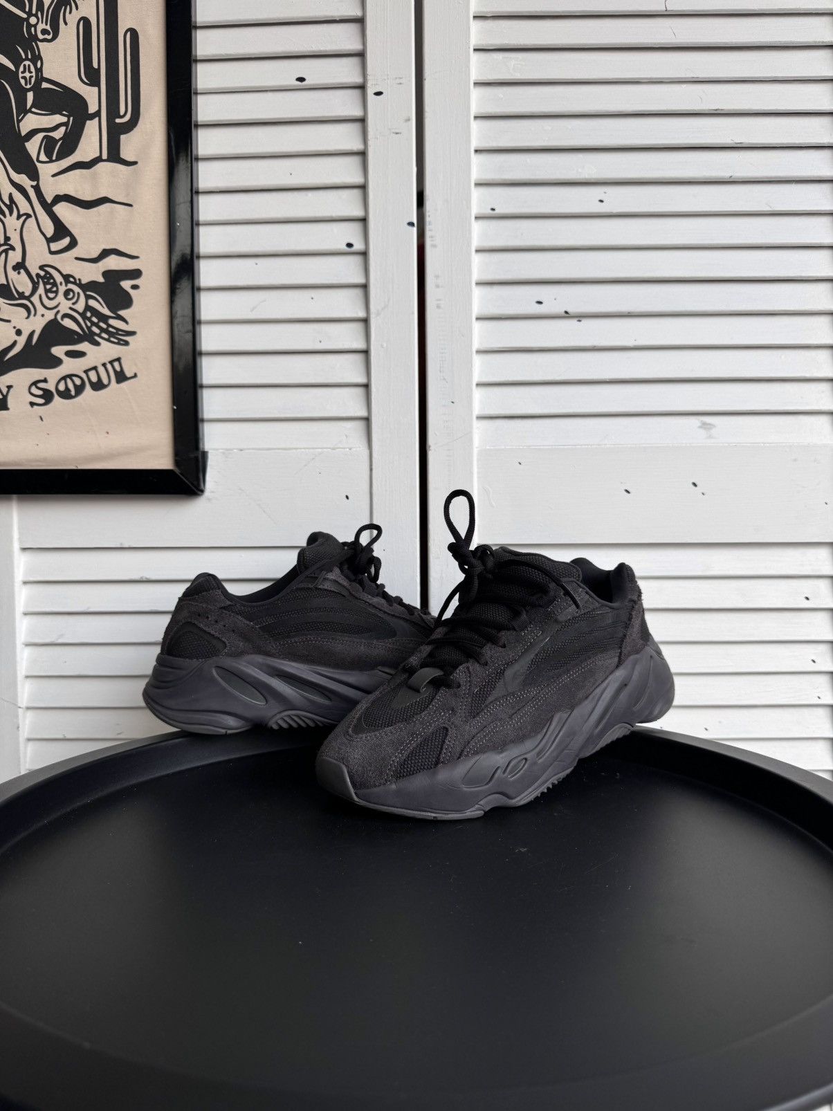 Adidas × Kanye West Adidas Yeezy Boost 700 V2 Vanta Black Mens Shoes US9 FU6684 Size US 9 / EU 42 - 17 Thumbnail