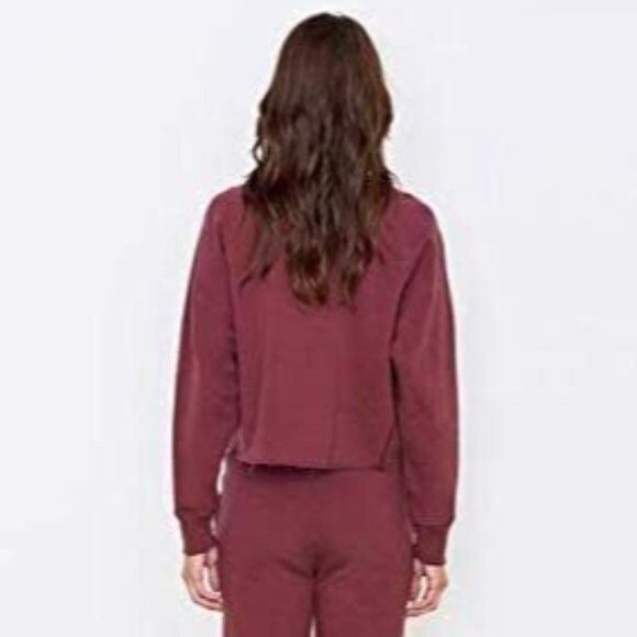 Sundry Sundry Red Peace And Love Cropped Hoodie - M/L 🇺🇸 Size L / US 10 / IT 46 - 14 Thumbnail