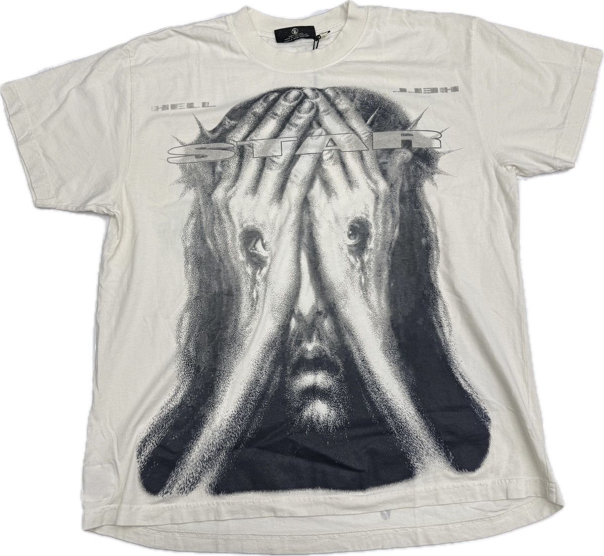 HELLSTAR Hellstar Jesus Eyes T-shirt Size US L / EU 52-54 / 3 - 1 Thumbnail