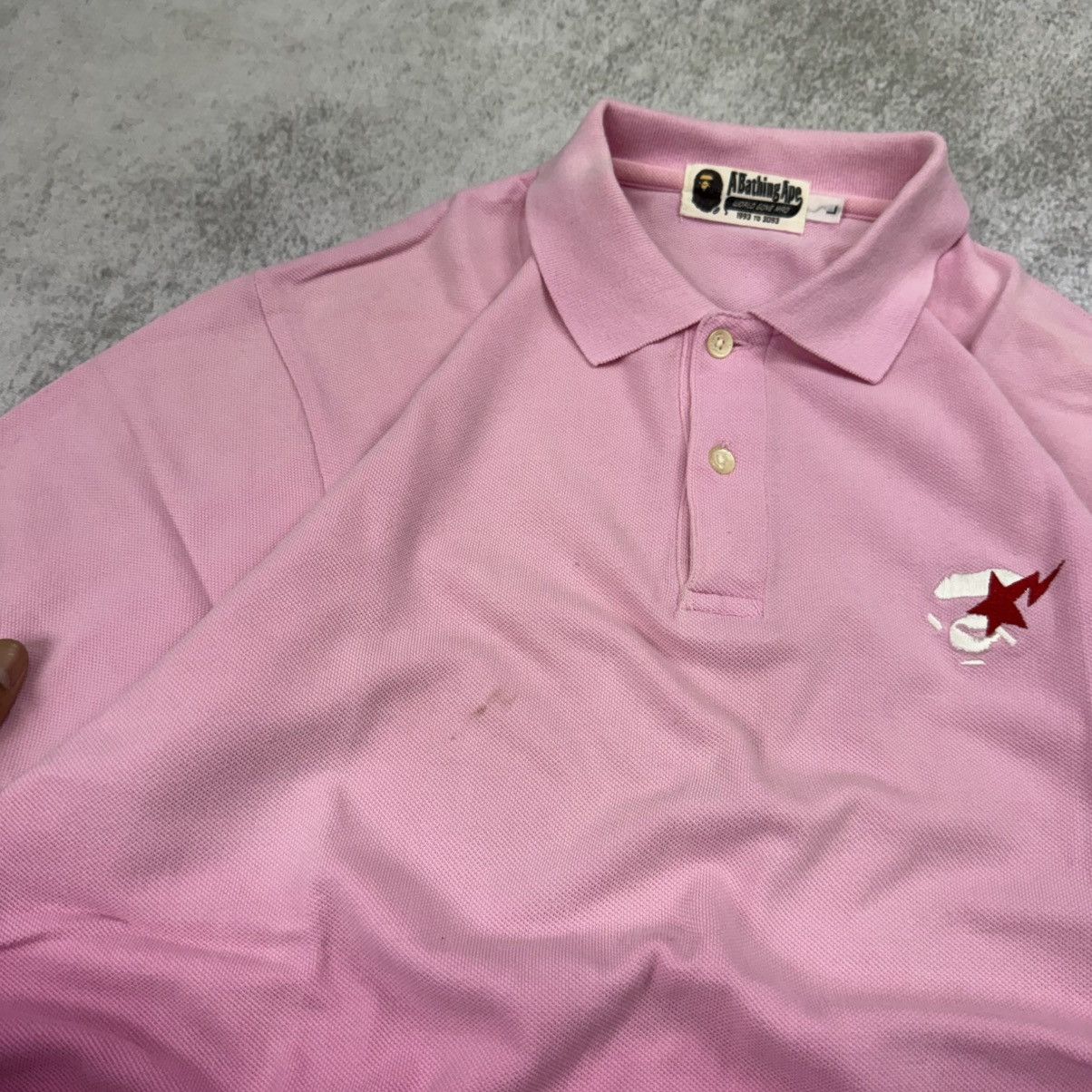 Bape A Bathing Ape lighting ombre poloshirt Size US L / EU 52-54 / 3 - 5 Thumbnail