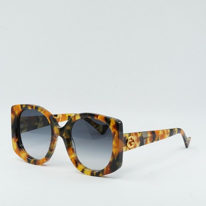 Gucci Gucci GG1257S 004 Women Sunglasses Havana Butterfly Frame Size ONE SIZE - 2 Thumbnail