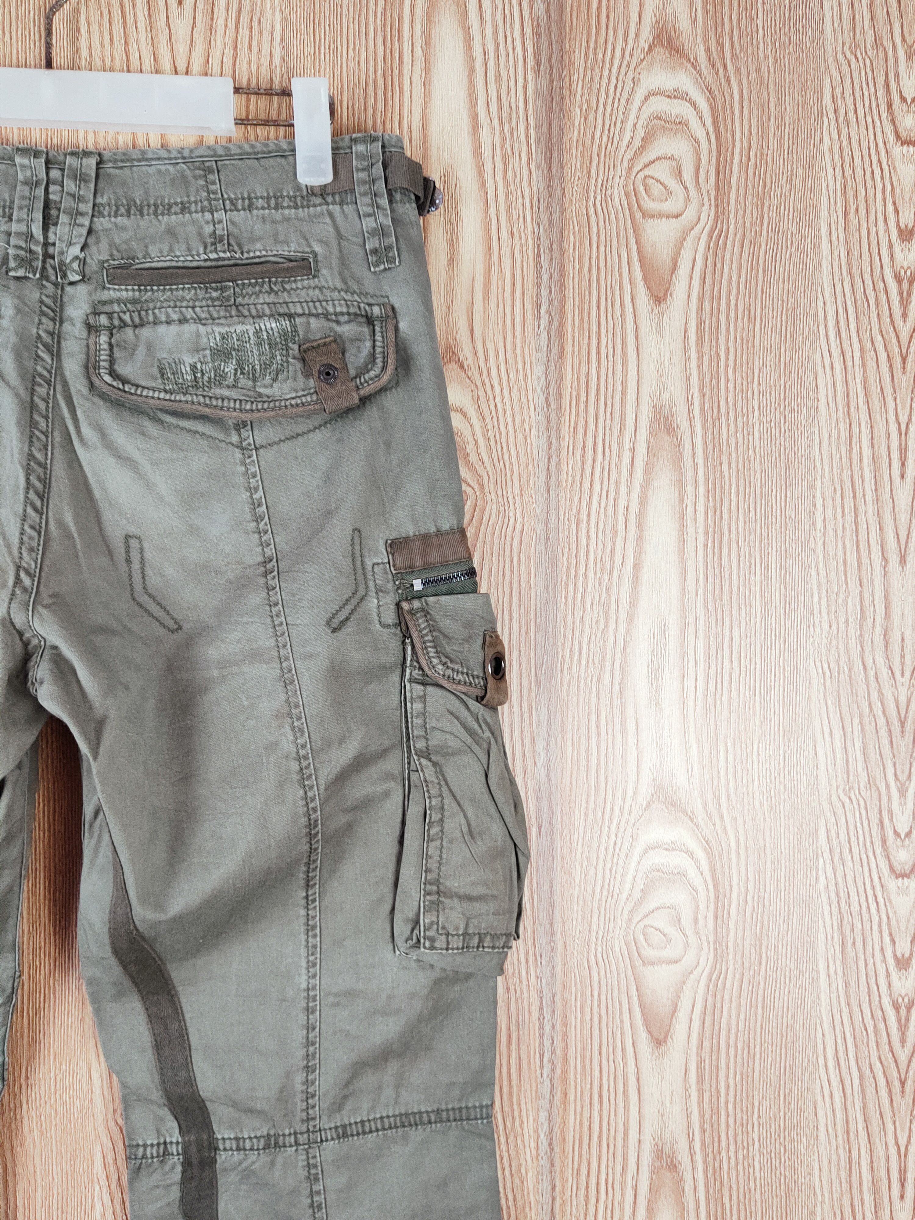JACKROSE Vintage 💥Jack Rose Green Multi Tactical pocket Cargo Pants Size 30" / US 8 / IT 44 - 10 Thumbnail
