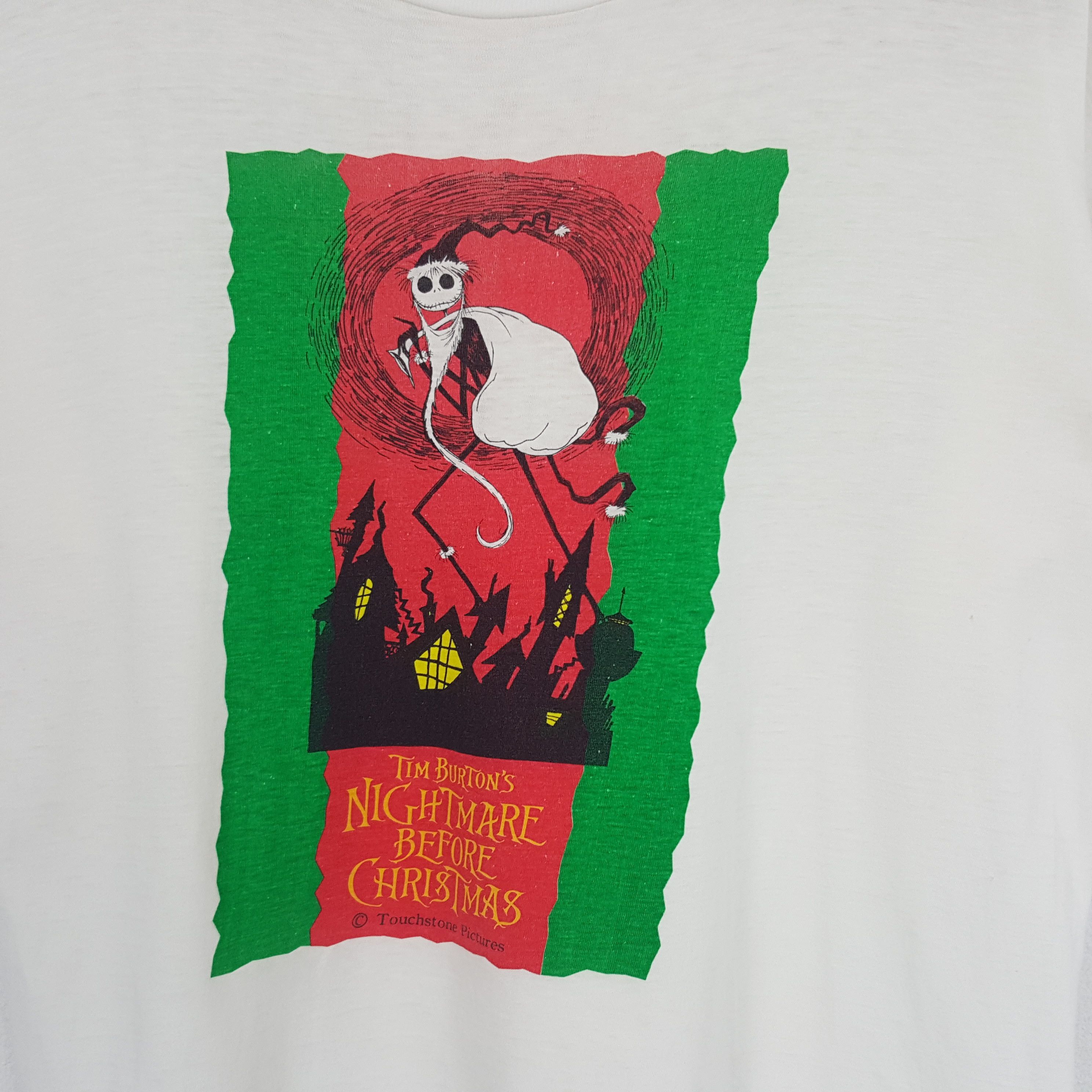 Vintage Vintage Tim Burton's Nightmare Before Christmas Movie Tshirt Size US L / EU 52-54 / 3 - 2 Thumbnail