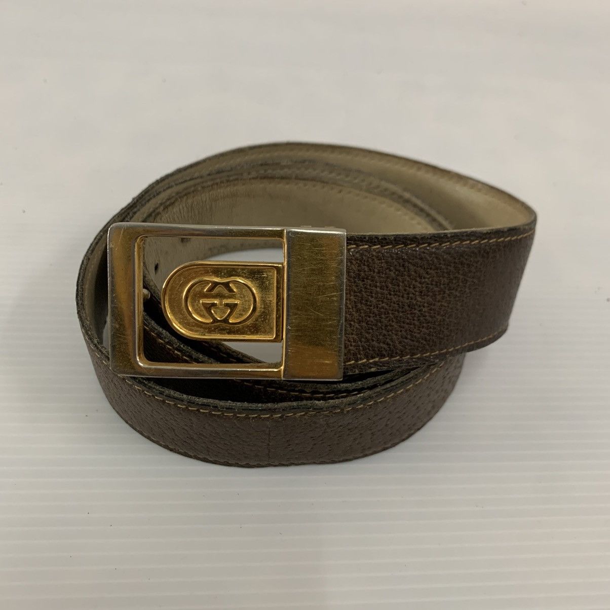 Gucci Gucci Vintage Leather Belts Size 38 - 1 Thumbnail