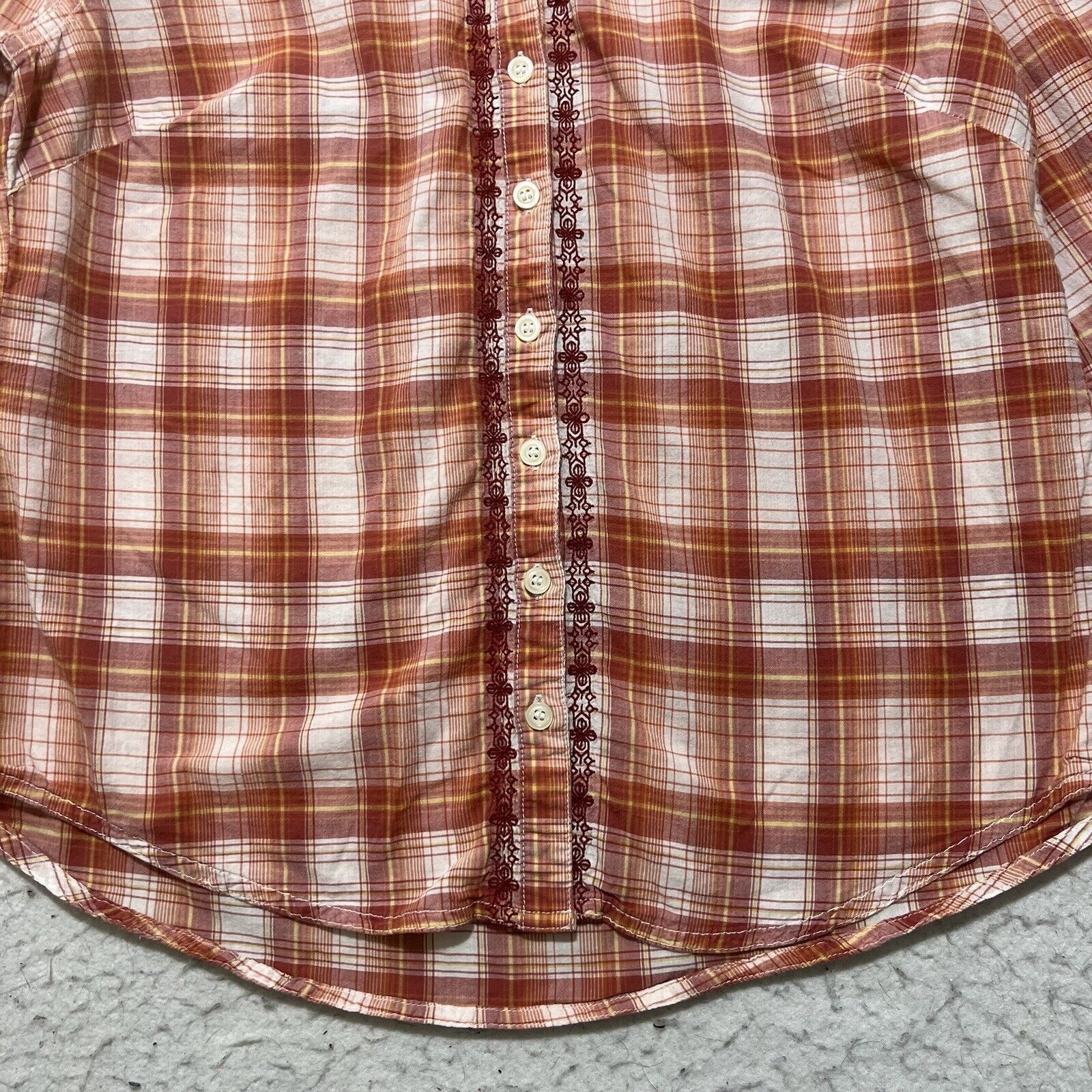 Bit & Bridle Bit & Bridle Medium Button Up Pink Plaid Striped Shirt Size M / US 6-8 / IT 42-44 - 6 Thumbnail
