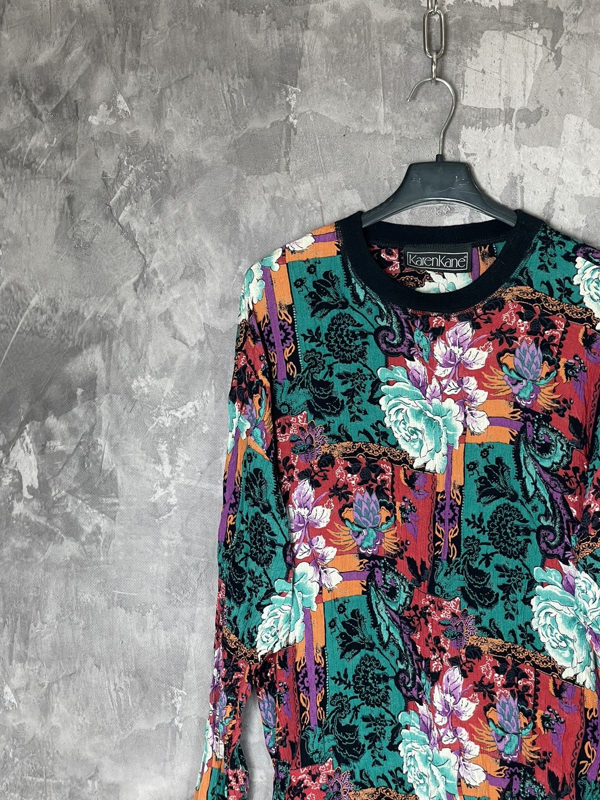 Japanese Brand × Vintage Vintage Tattoo Mesh Long Sleeve Top Gaultier Style Size M / US 6-8 / IT 42-44 - 3 Thumbnail
