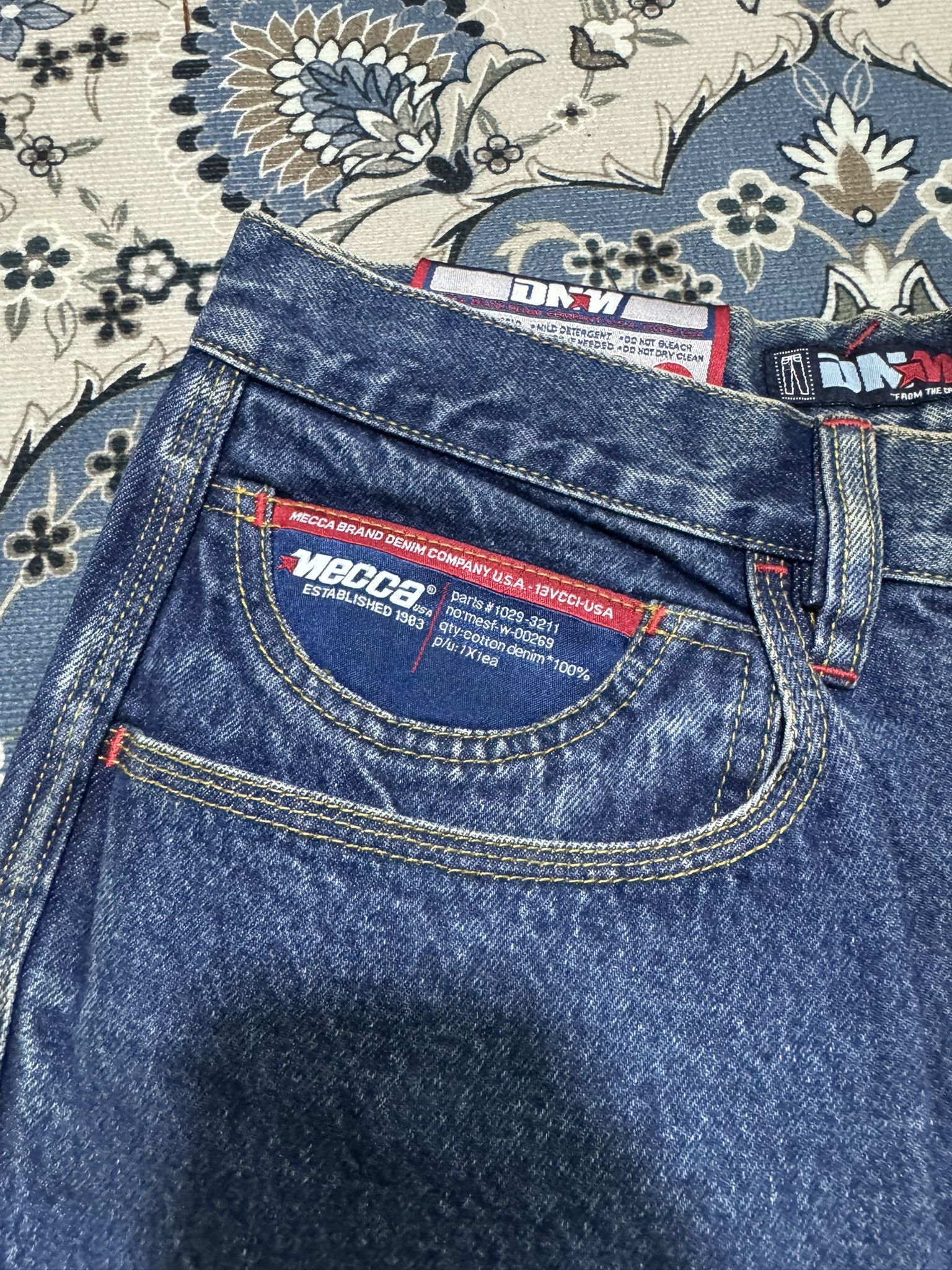 JNCO × Mecca × Menace Vintage 90's Mecca Denim Baggy Loose Skateboard Jeans JNCO Size US 32 / EU 48 - 4 Thumbnail