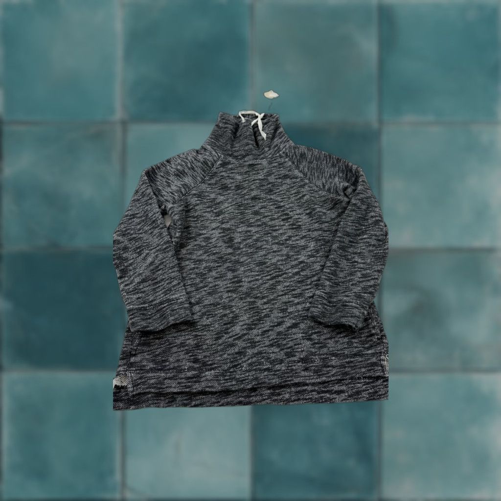 J.Crew J.Crew Sweater Womens S/M Gray 100% Cotton Mock Neck Raglan Pullover Soft Knit Size S / US 4 / IT 40 - 1 Thumbnail