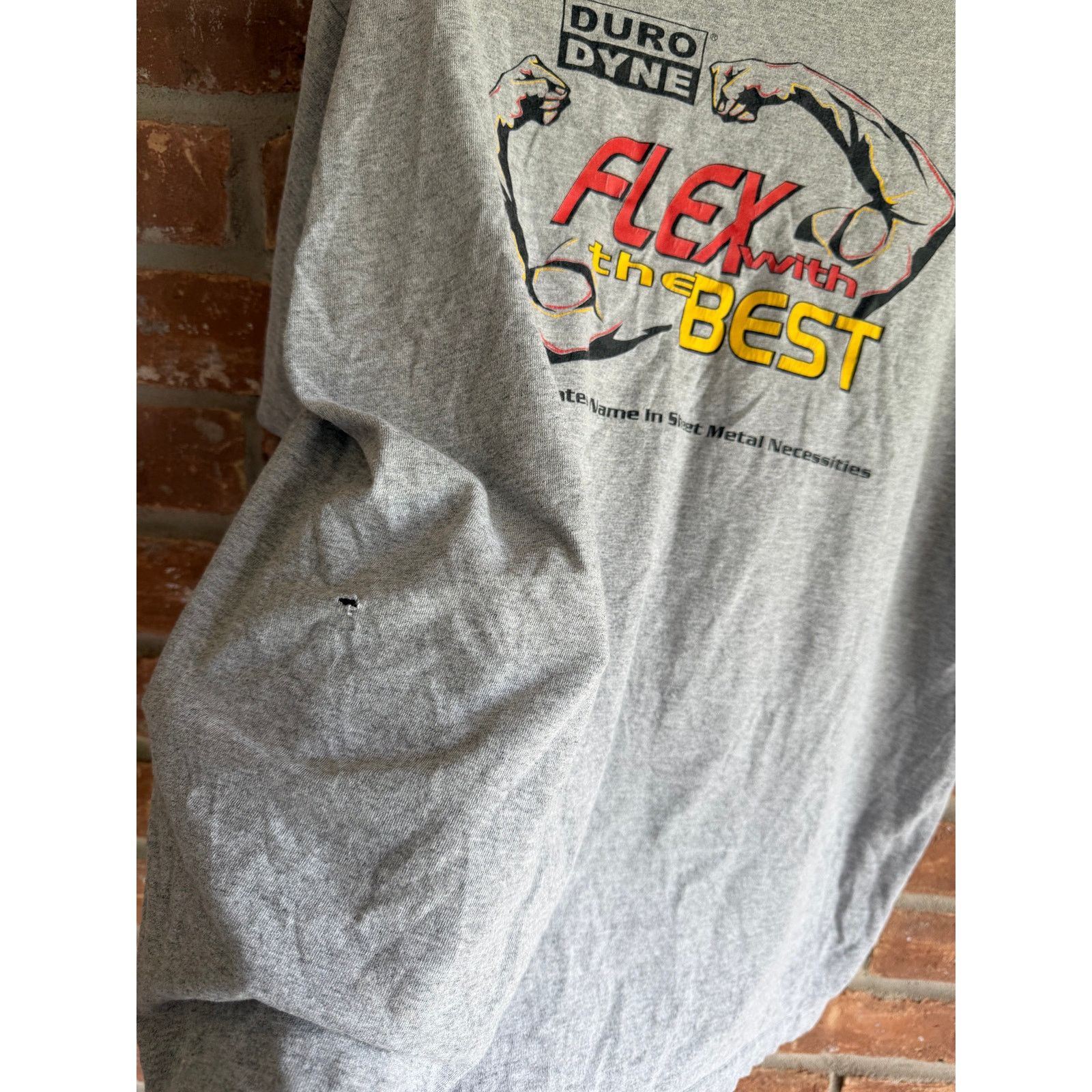 Jerzees Vintage Duro Dyne HVAC Graphic Tee XL Gray Work Shirt Size US XL / EU 56 / 4 - 5 Thumbnail