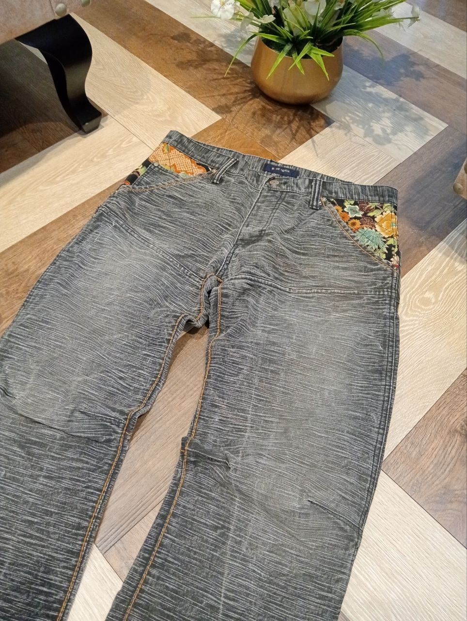 Japanese Brand JAPANESE BLUE TRICK SUKAJAN DENIM PANTS Size US 34 / EU 50 - 4 Thumbnail