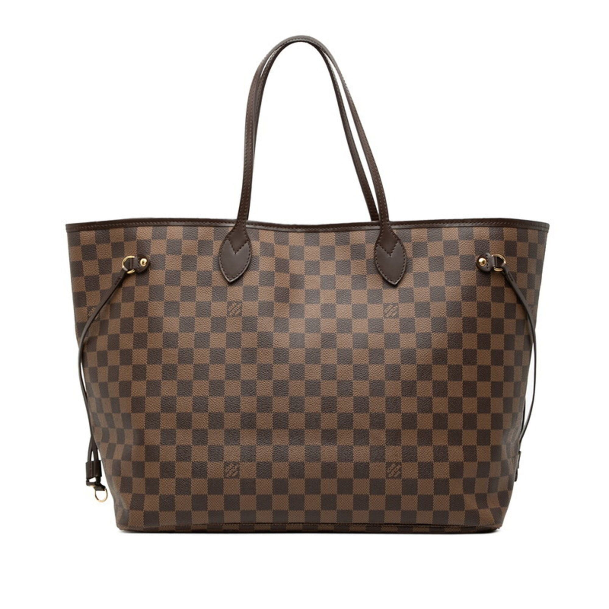 Louis Vuitton Louis Vuitton Damier Neverfull GM Tote Bag N51106 Brown Leather Women's LOUIS VUITTON Size ONE SIZE - 1 Thumbnail