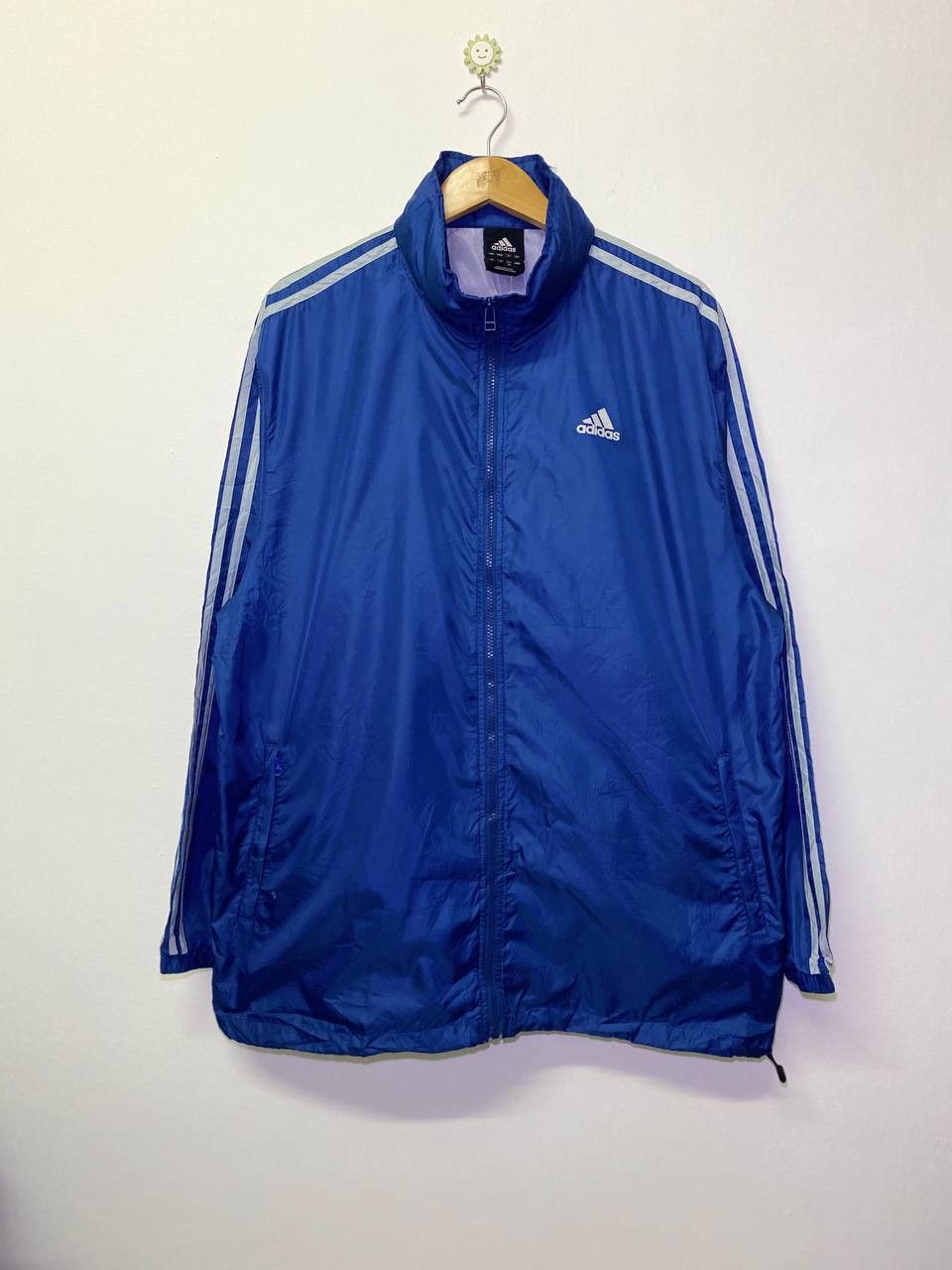 image of Adidas Light Jacket Yokohama Marathon Nice Design in Blue, Men's (Size Large)