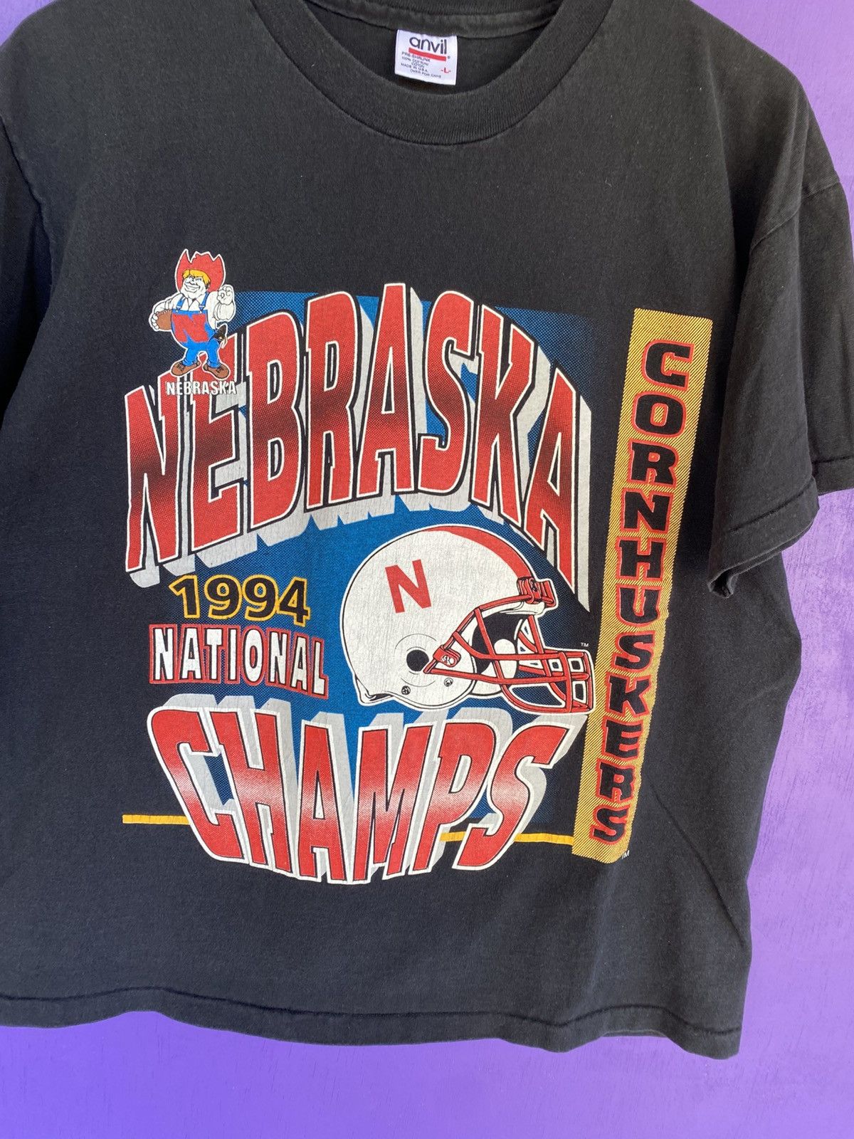 Other Vintage 1994 Nebraska Cornhuskers national champs t-shirt Size US L / EU 52-54 / 3 - 3 Thumbnail