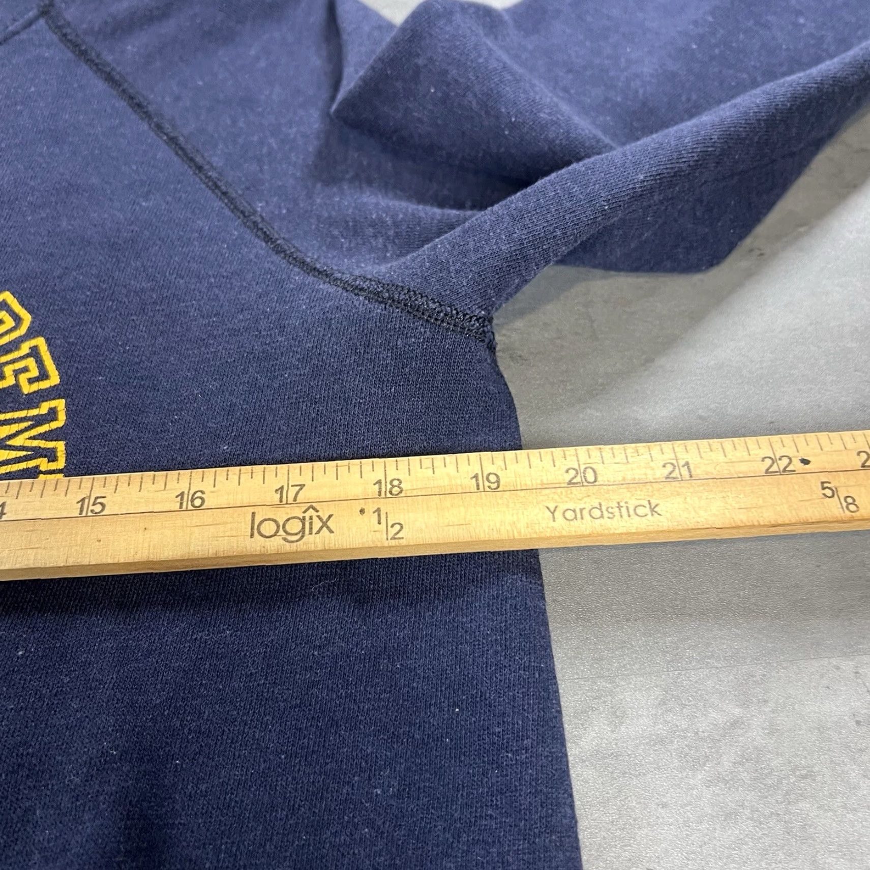 Velva Sheen VINTAGE US Naval Academy Sweatshirt Men's S Blue Print Army Size US S / EU 44-46 / 1 - 6 Thumbnail