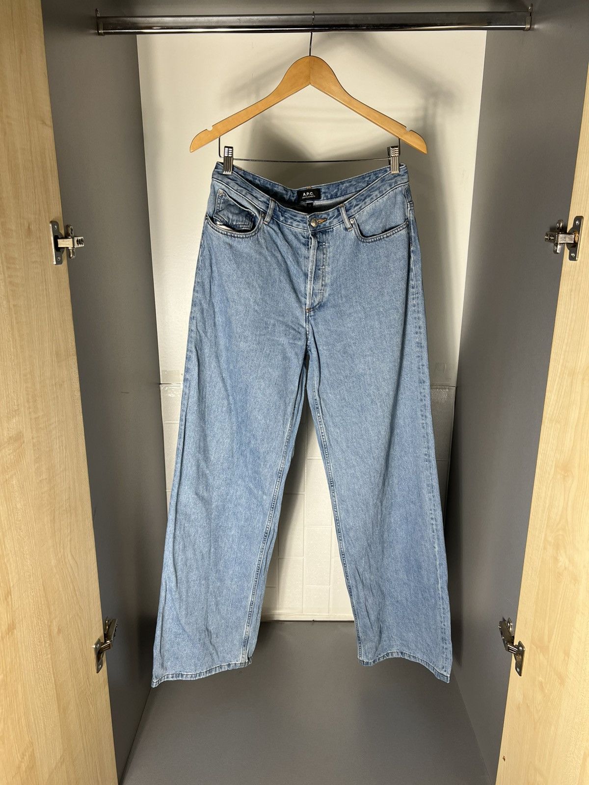 VINTAGE A.P.C JEAN ELISABETH DENIM BAGGY JEANS DESIGNER Y2K