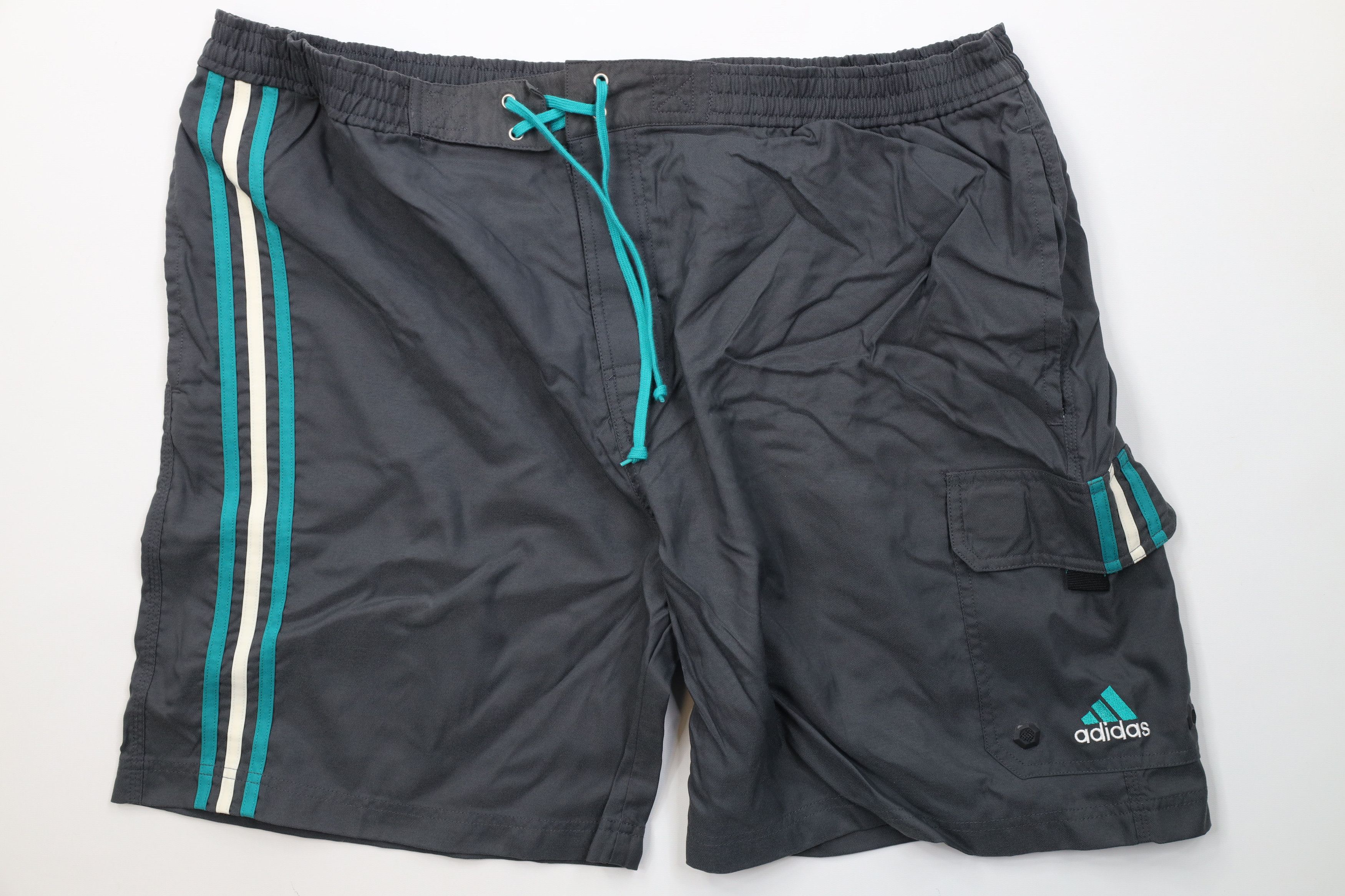 Adidas Vintage 90s Adidas Spell Lined Above Knee Shorts Swim Trunks Size US 38 / EU 54 - 1 Thumbnail