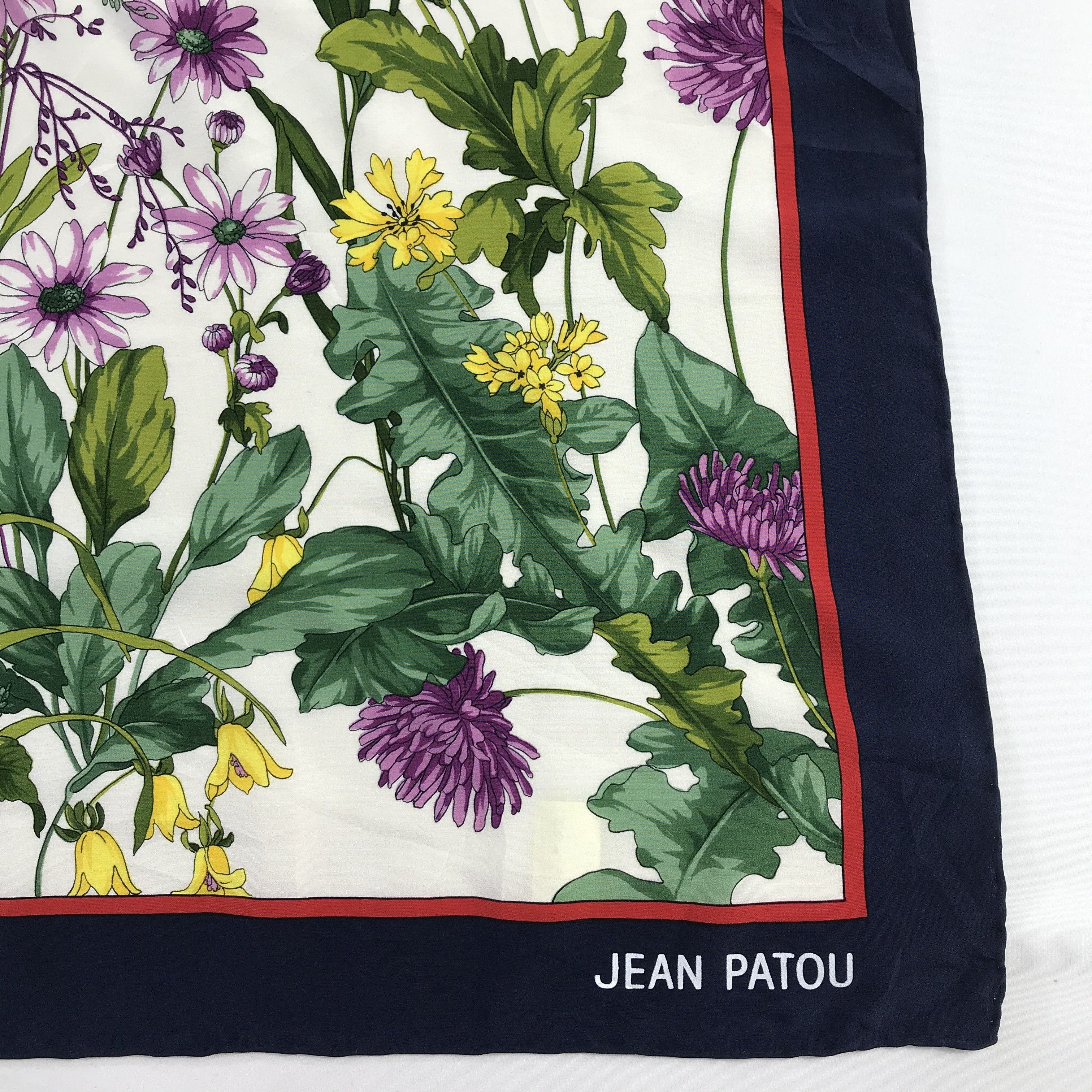 Vintage Vintage Jean Patou Silk Scarf Size ONE SIZE - 4 Thumbnail