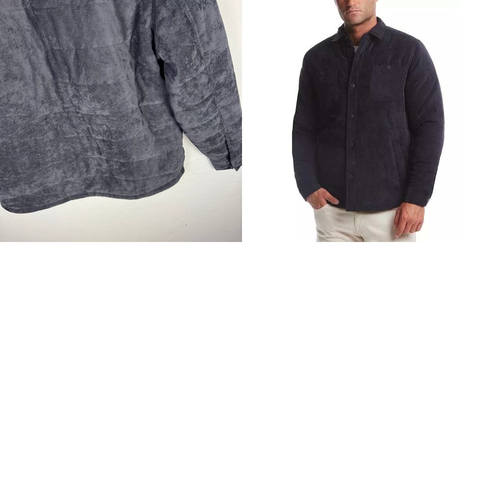 Weatherproof VINTAGE Weatherproof Jacket Black Corduroy Quilted Button-Front Large Mens Size US L / EU 52-54 / 3 - 9 Thumbnail