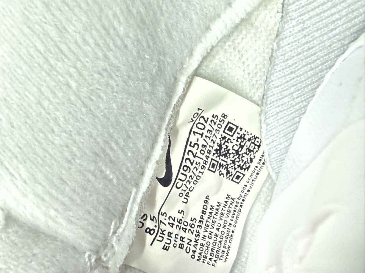 Nike × Supreme Nike Air Force 1 Low Supreme White Black Size US 8.5 / EU 41-42 - 9 Thumbnail