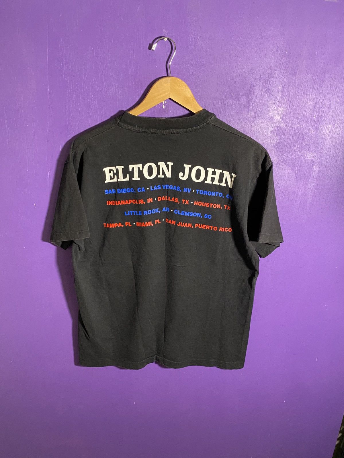 Band Tees Vintage 1995 Elton John made in England tour tee Size US L / EU 52-54 / 3 - 2 Thumbnail
