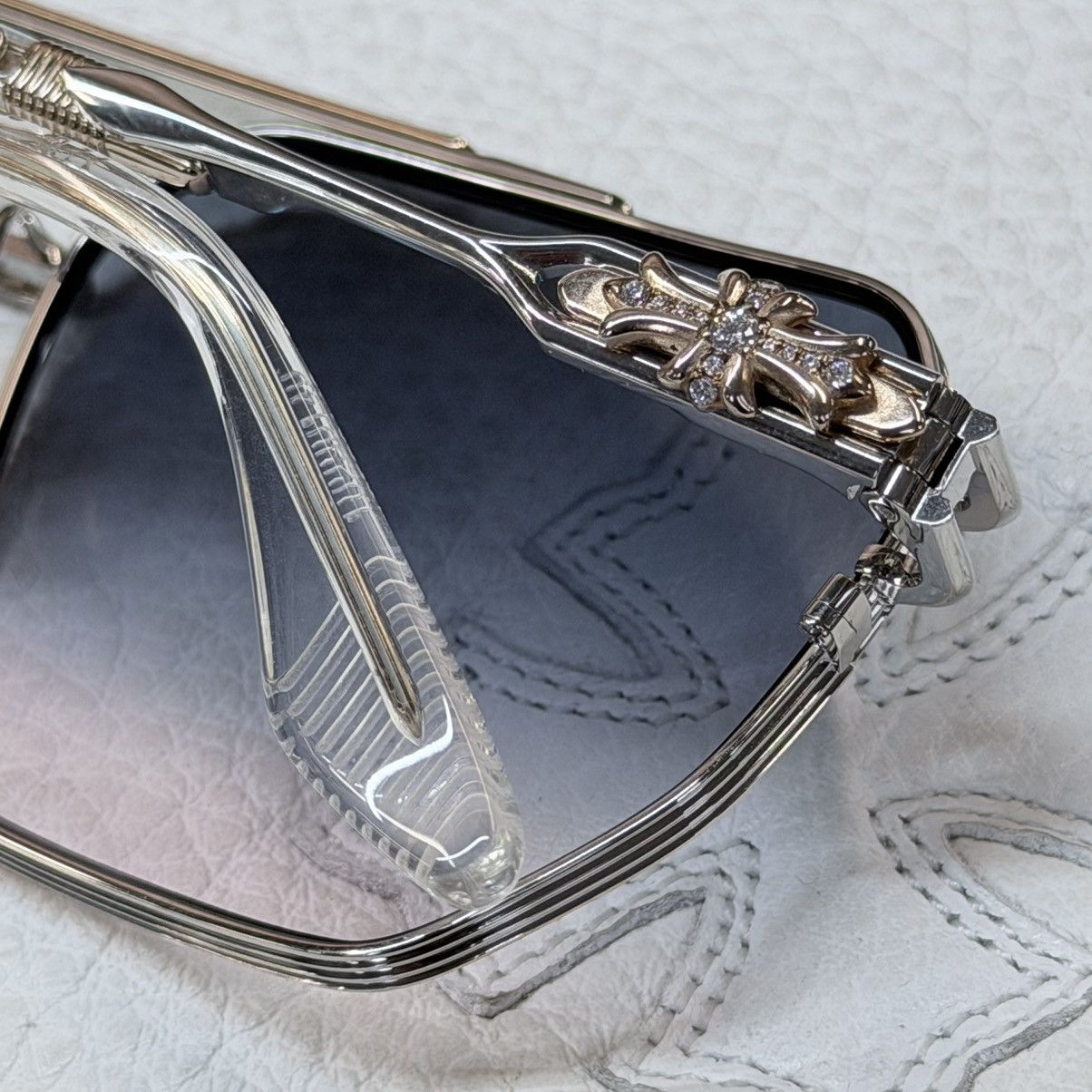 Chrome Hearts 💎JEWEL💎 Chrome Hearts Ripping 1/1 Sunglasses Size ONE SIZE - 4 Thumbnail