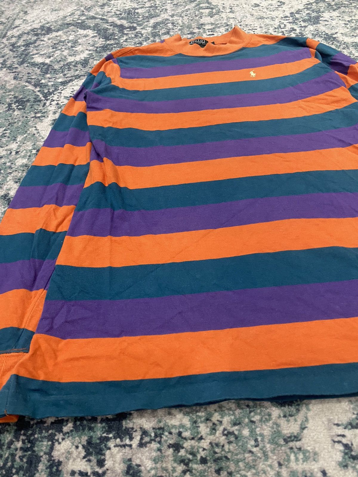 Polo Ralph Lauren 1990 - Polo Ralph Lauren Stripes Pony Logo L/S Shirt Size US L / EU 52-54 / 3 - 4 Thumbnail