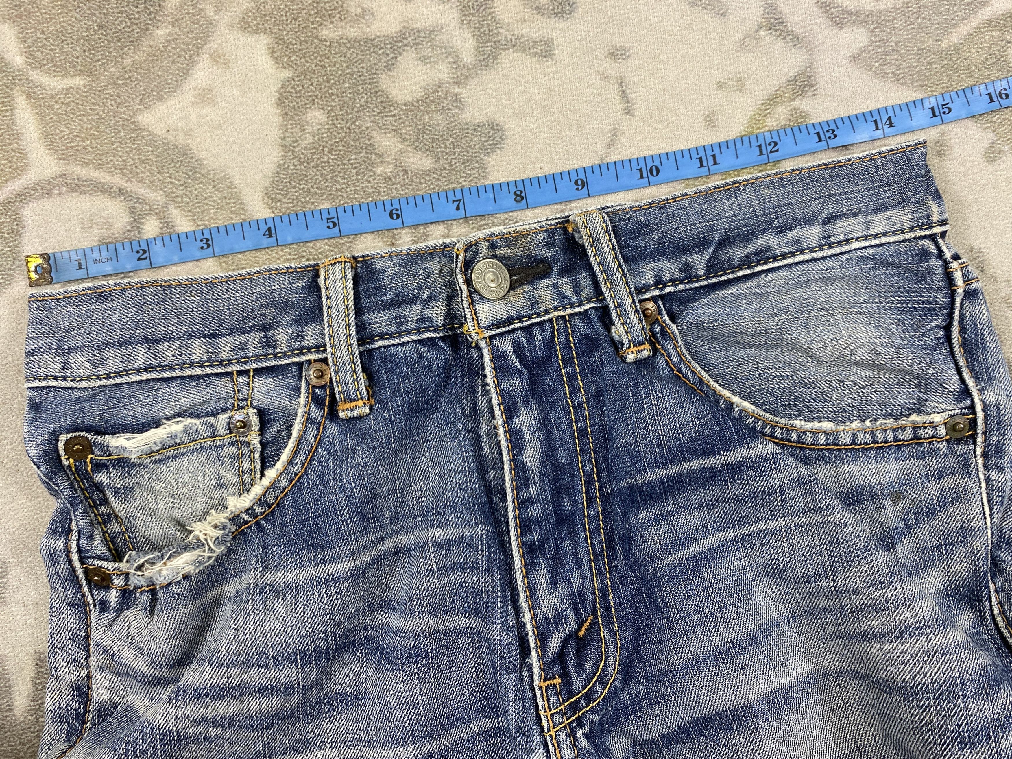 Levi's Distressed Blue Vintage Levi's 702 Jeans 29x32.5- JN3847 Size US 29 - 5 Thumbnail
