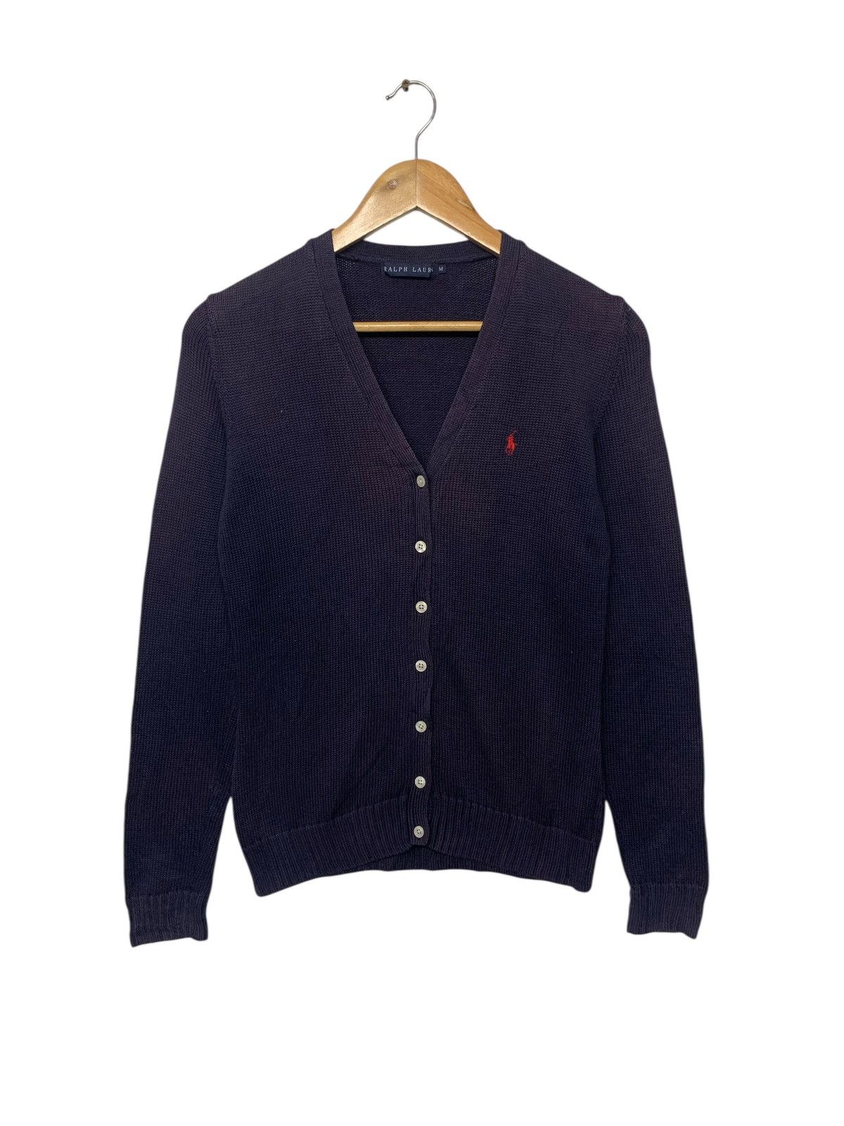 Ralph Lauren Vintage Ralph Lauren Small Logo Button Ups Knitwear Cardigan Size M / US 6-8 / IT 42-44 - 1 Thumbnail
