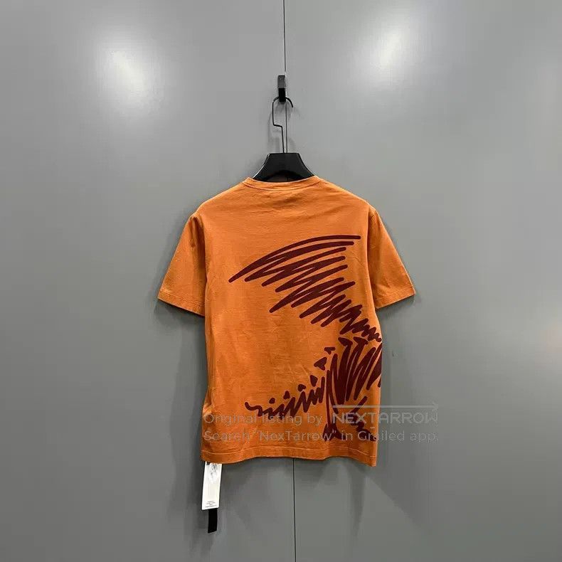 Hermes Hermes Orange Abstract Graffiti Short Sleeve Size US XS / EU 42 / 0 - 3 Thumbnail