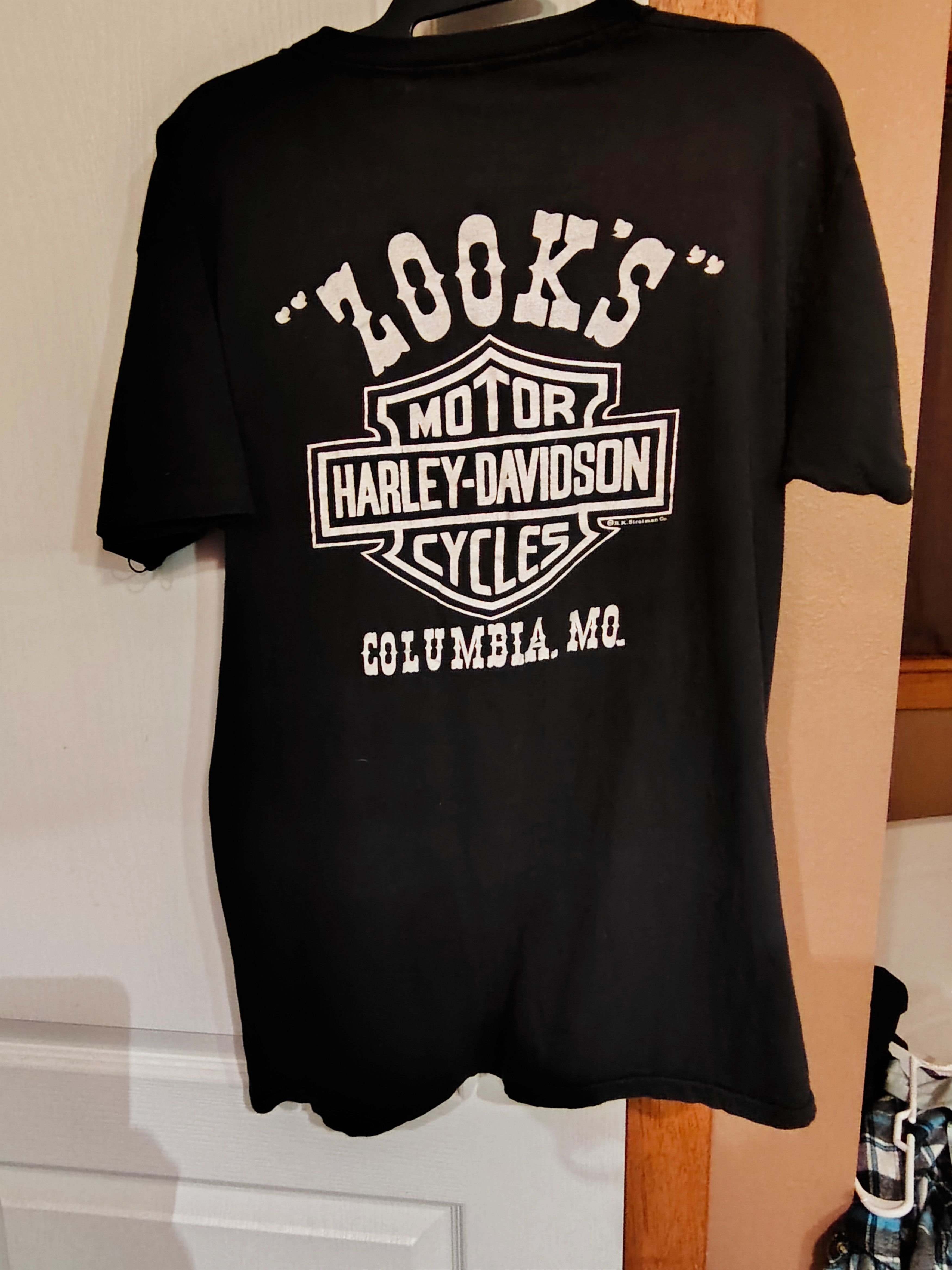 Harley Davidson 1970's Harley Davidson black large T-shirt Size US L / EU 52-54 / 3 - 3 Thumbnail