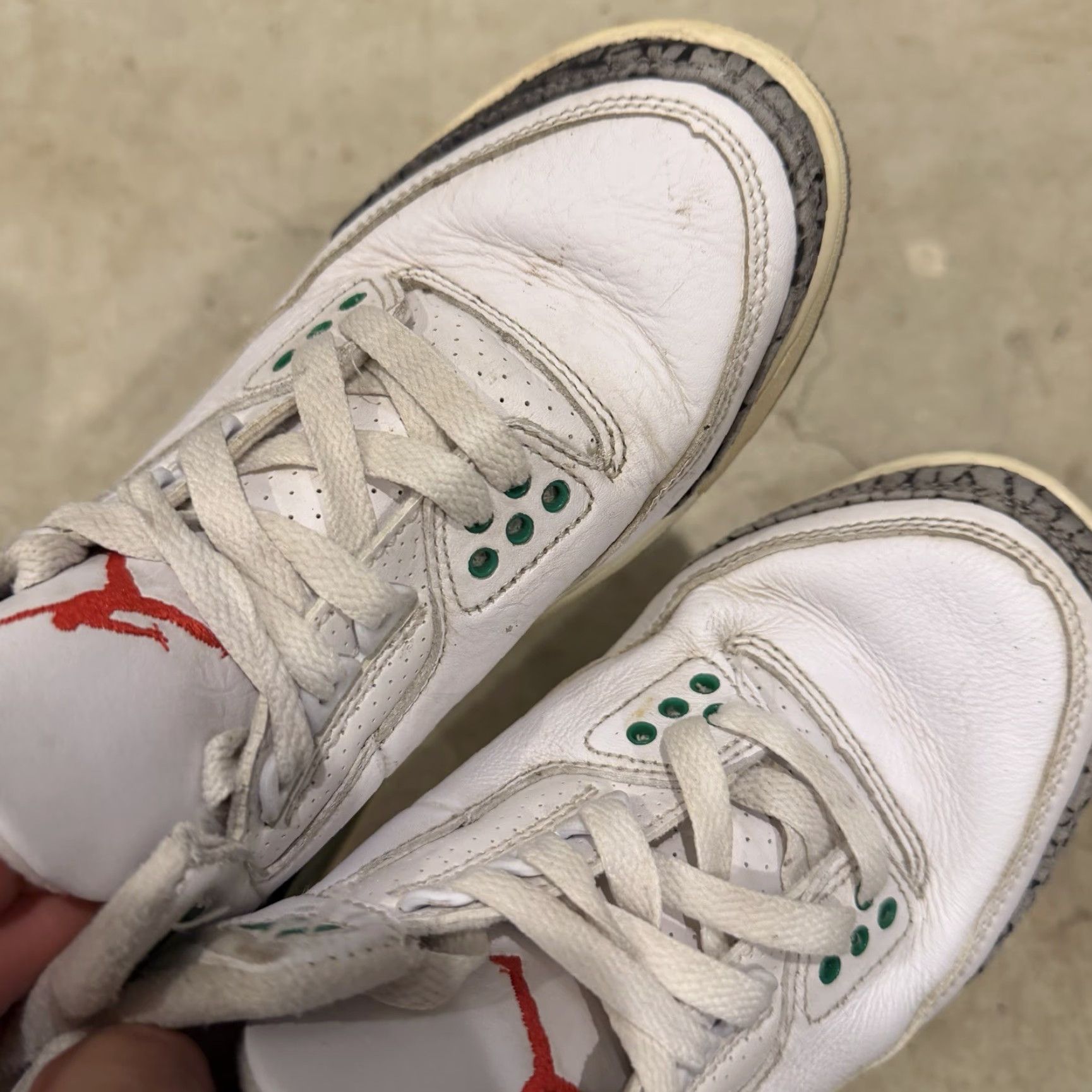 Jordan Brand Jordan 3 Lucky Green Womens Size 6 Ck9246-136 Used Size ONE SIZE - 6 Thumbnail
