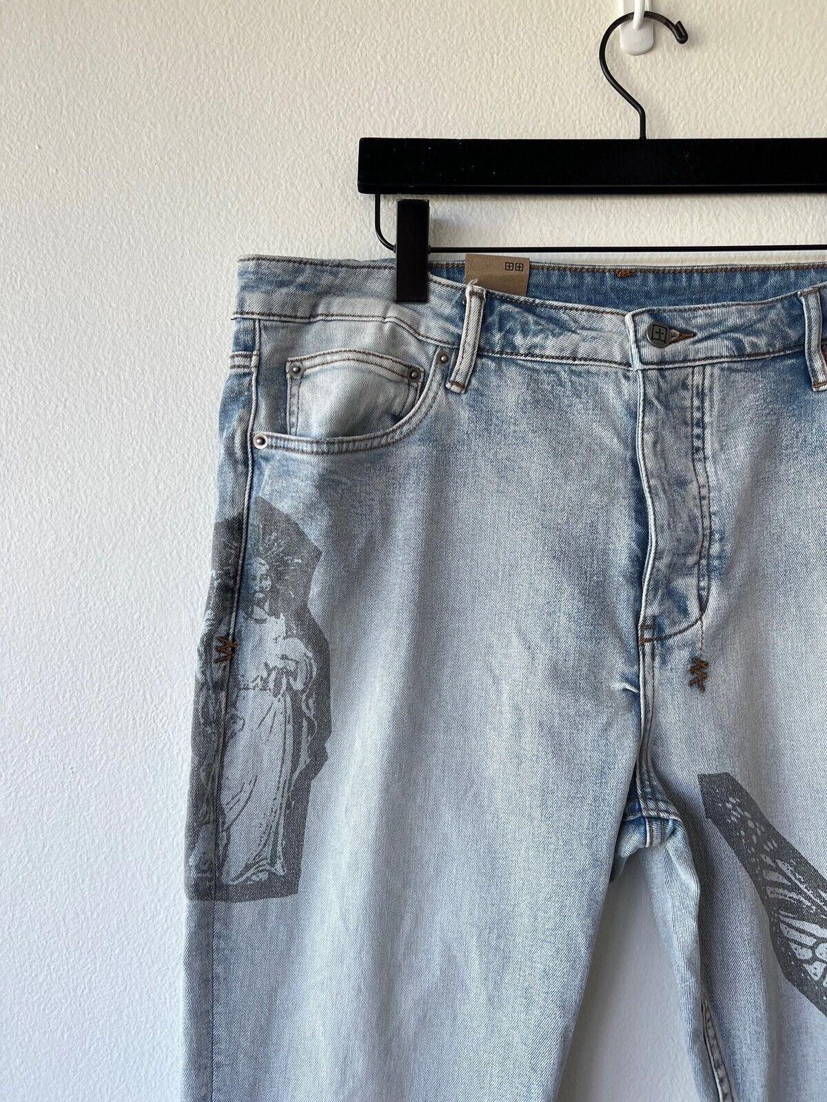 Ksubi new Ksubi mens denim jean chitch blue kut out nimbus 40 xl Size US 40 / EU 56 - 4 Thumbnail
