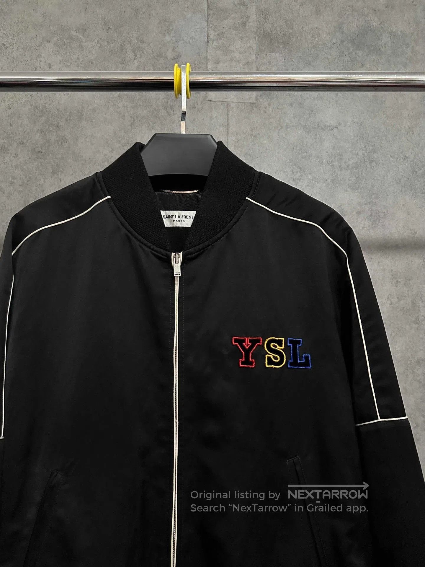 Saint Laurent Paris Saint Laurent Black Bomber Jacket. Size US M / EU 48-50 / 2 - 2 Thumbnail