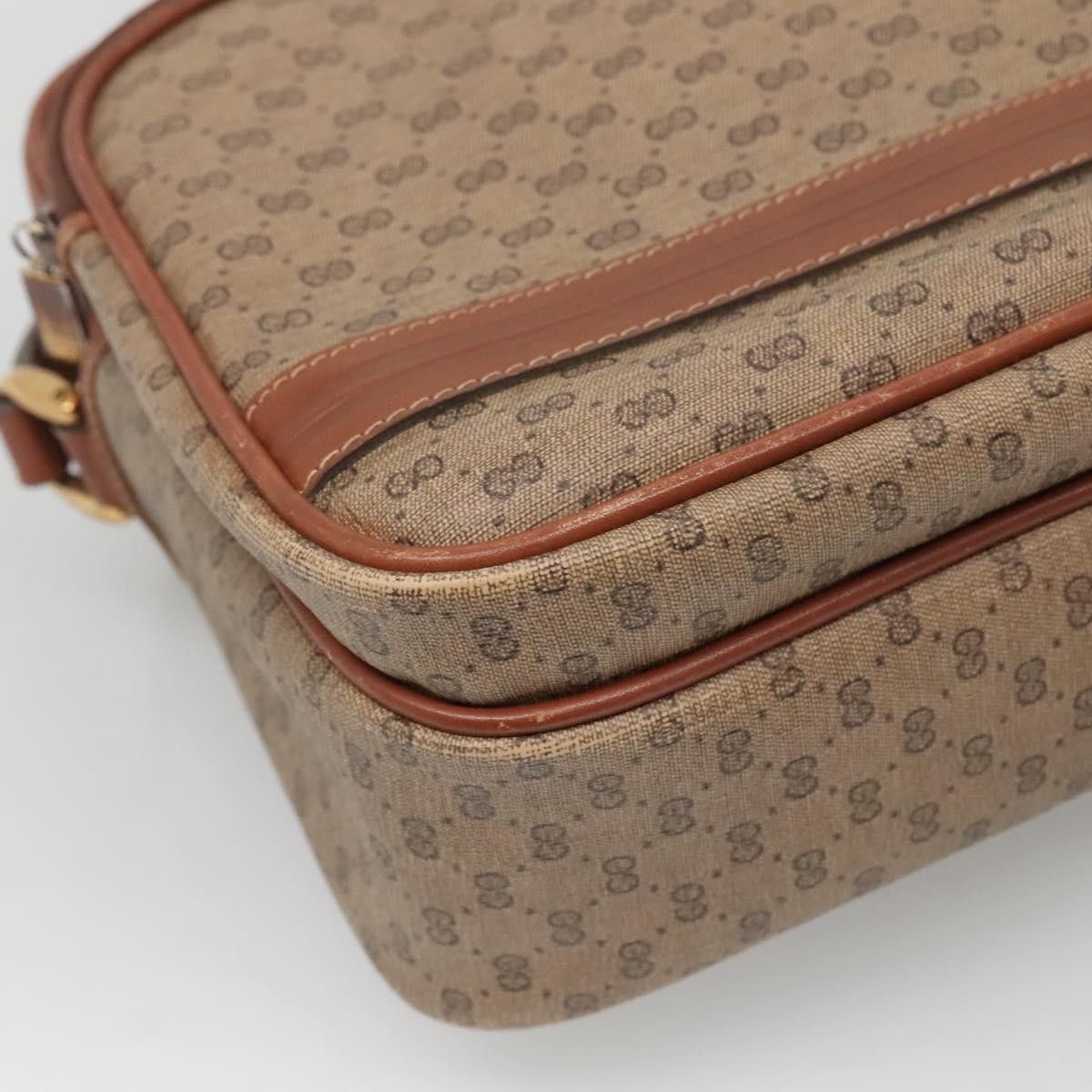 Gucci GUCCI Micro GG Supreme Shoulder Bag Pvc Beige Gold 001 115 Size ONE SIZE - 11 Thumbnail