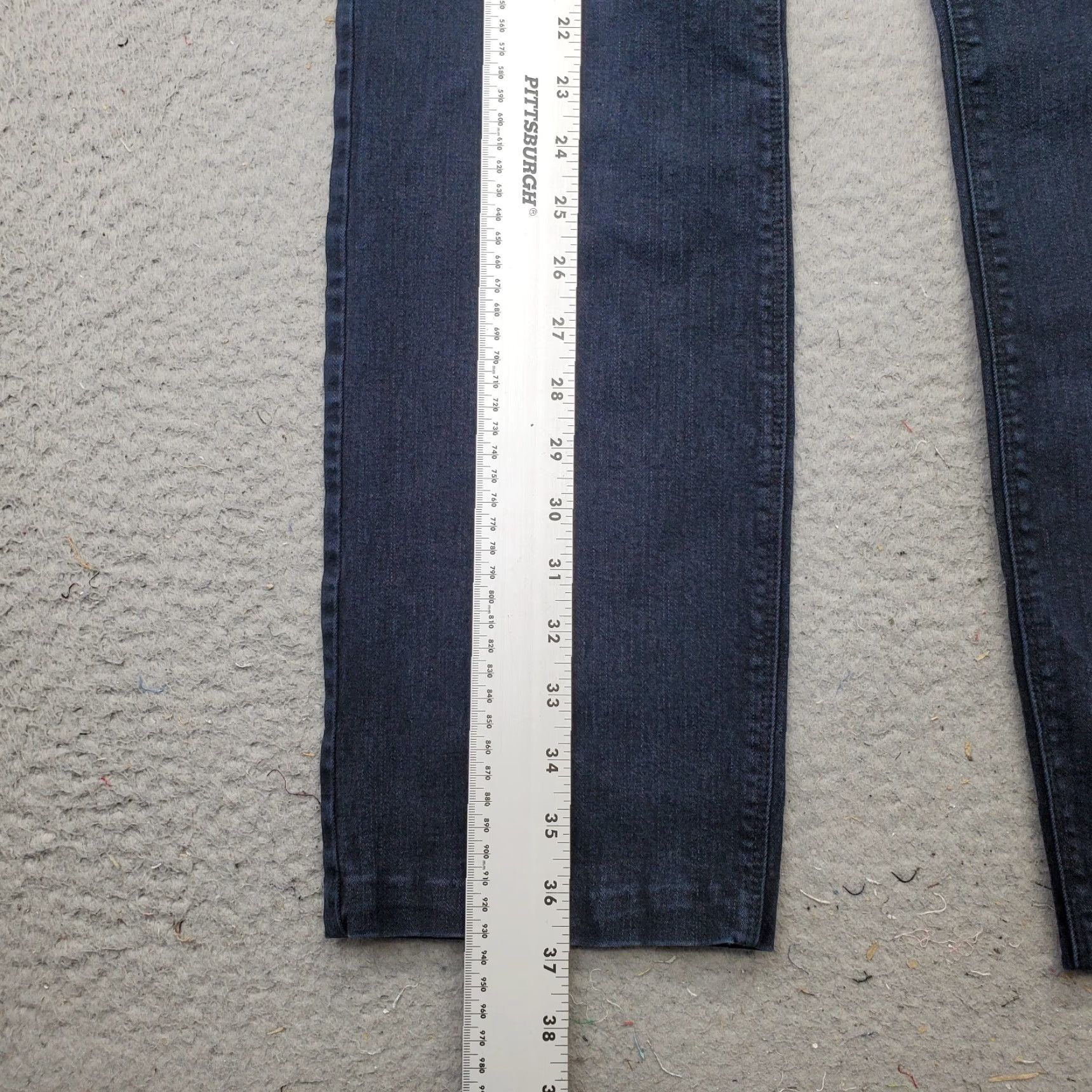 NYDJ NYDJ Marilyn Straight Jeans Womens 8 Blue Denim Double Stitch 5-Pocket Design Size 30" / US 8 / IT 44 - 3 Thumbnail